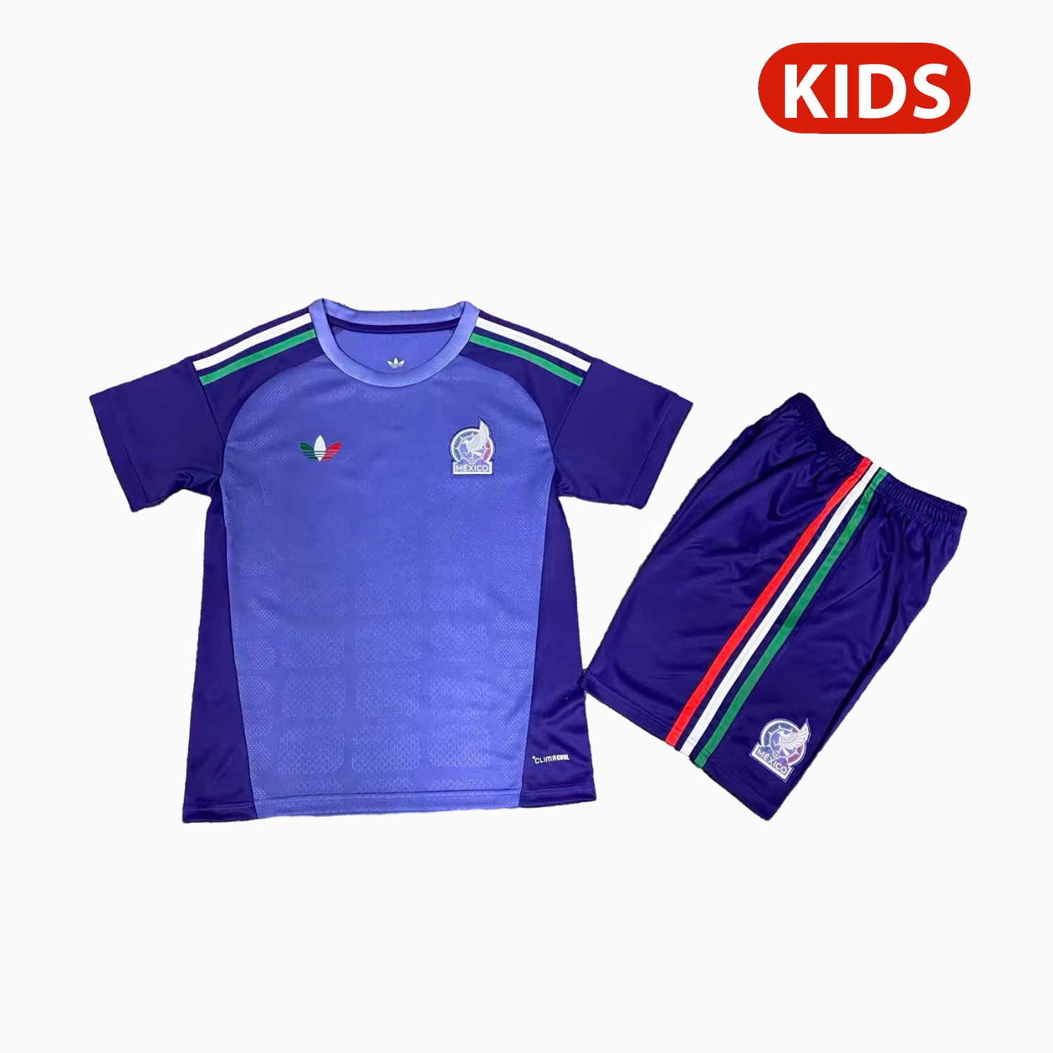 Mexico 2026 Purple Goalkeeper Kids Kit - ManixJersey