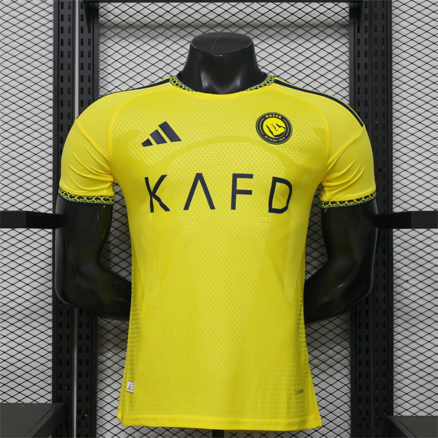 Al Nassr Riyadh Victory 26-27 Home Jersey With Sponsors - Player Version - ManixJersey