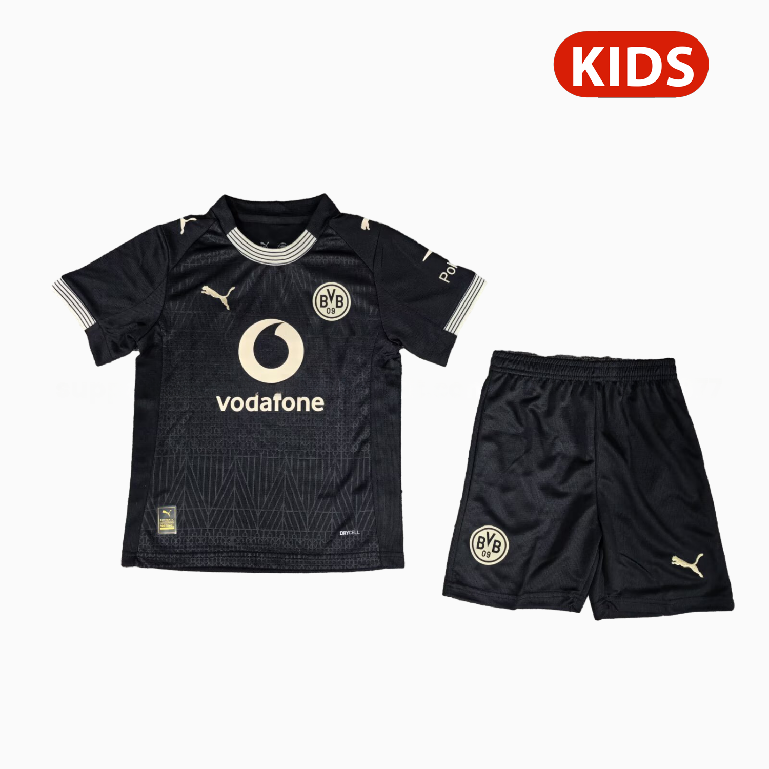 Dortmund 25-26 “100 JAHRE STADION ROTE ERDE” Black Special Kids Kit - ManixJersey