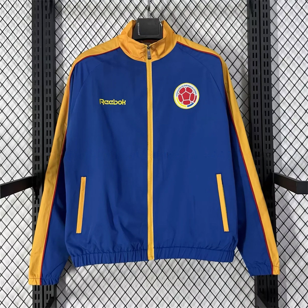 Colombia 2026 Windbreaker Jacket - Blue With Yellow - ManixJersey