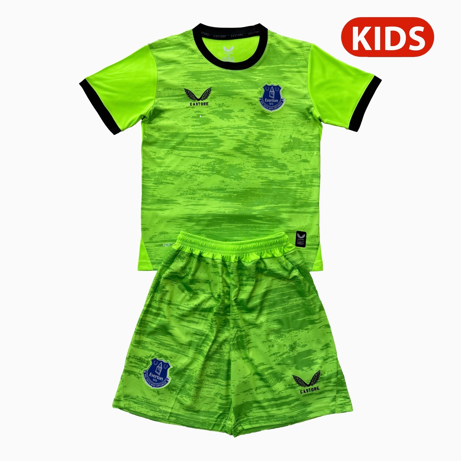 Everton 26-27 Green Goalkeeper Kids Kit - ManixJersey
