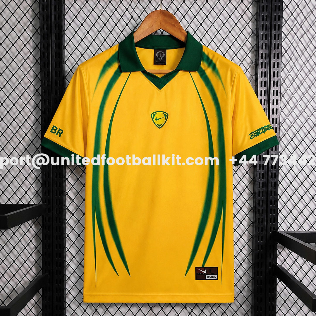 Retro Brazil 2026 x Scott Cactus Jack Total 90 Yellow Jersey - ManixJersey