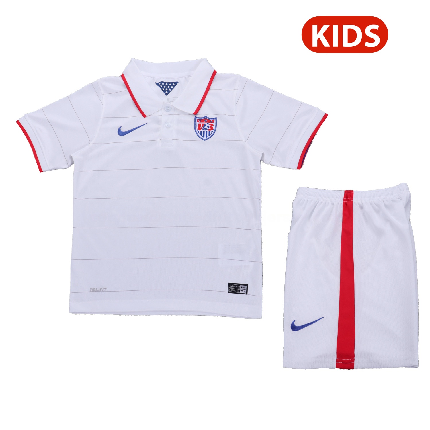 Retro United States USA 2014 Home Kids Kit - ManixJersey