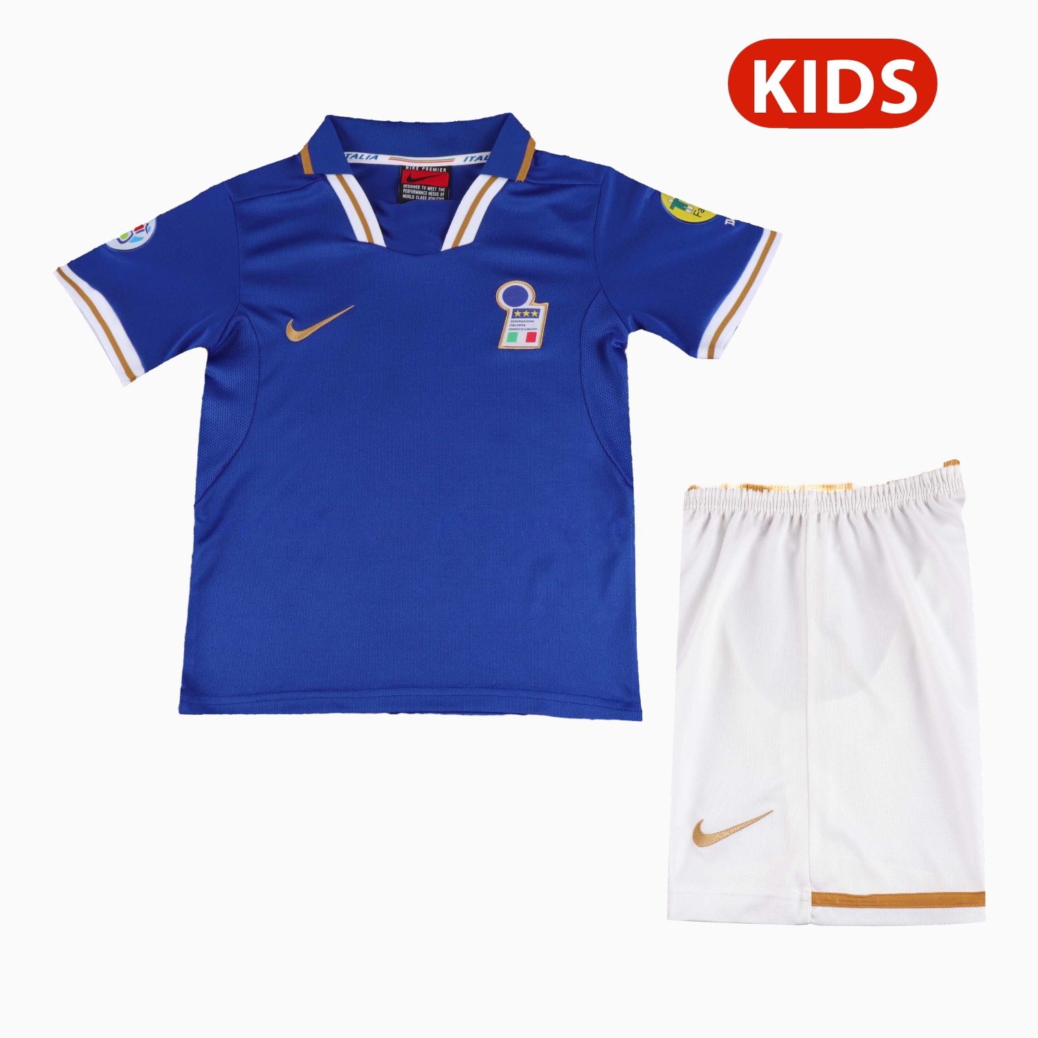 Retro Italy 1996 Home Kids Kit - ManixJersey