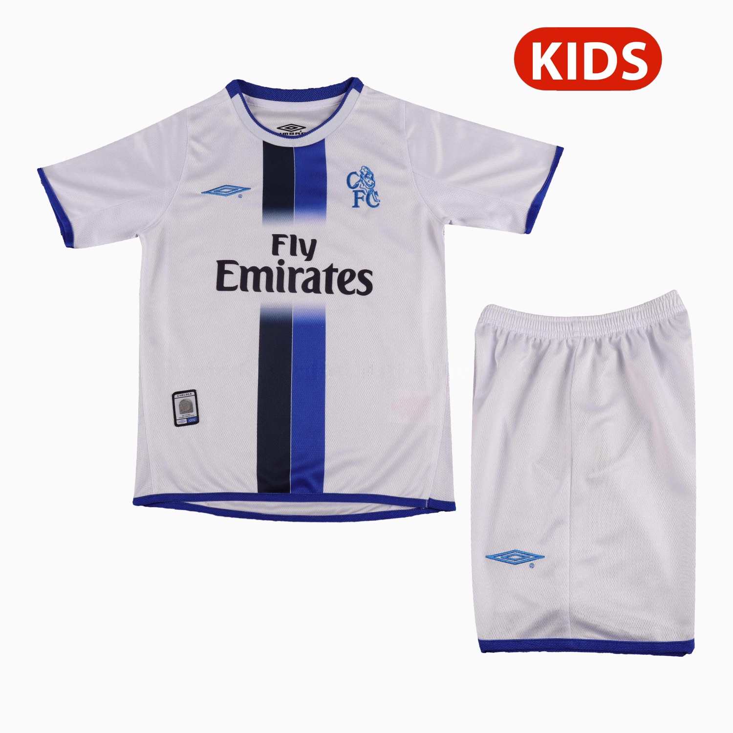 Retro C.H.E.L.S.E.A 2003-04 Away Kids Kit - ManixJersey