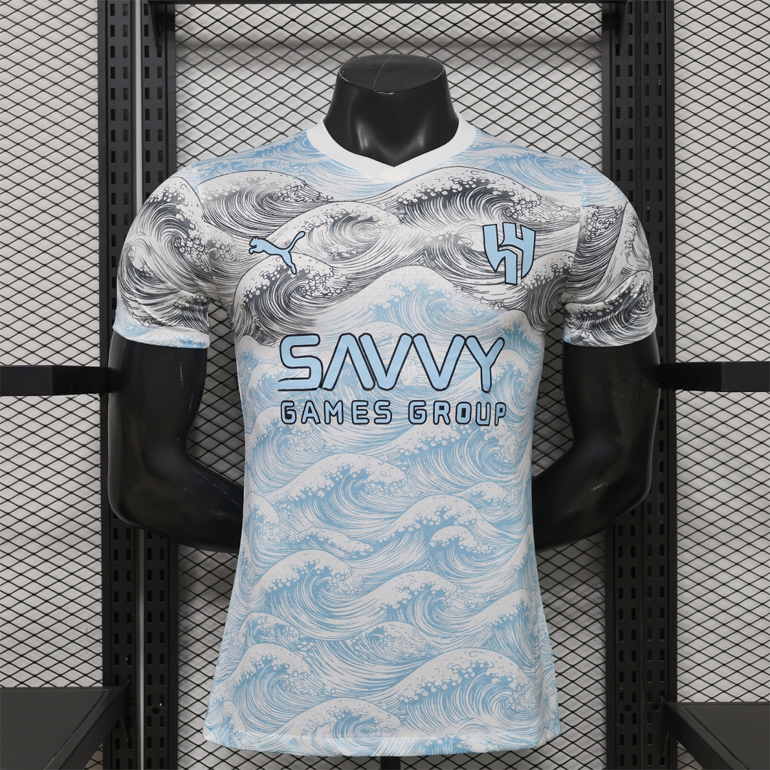 Al Hilal Riyadh Crescent 25-26 Blue Grey Special Jersey - Player Version - ManixJersey