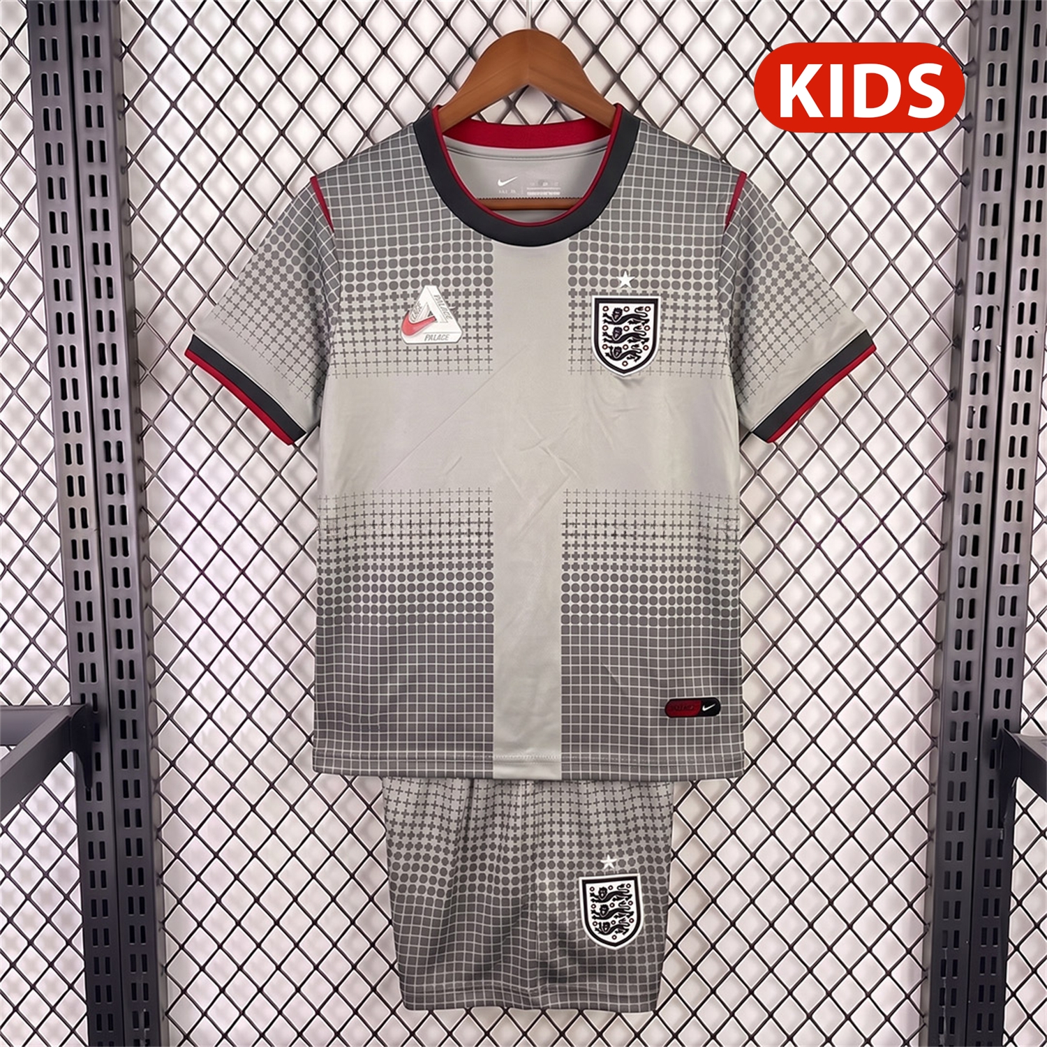England 2026 Grey Pre-Match Kids Kit - ManixJersey