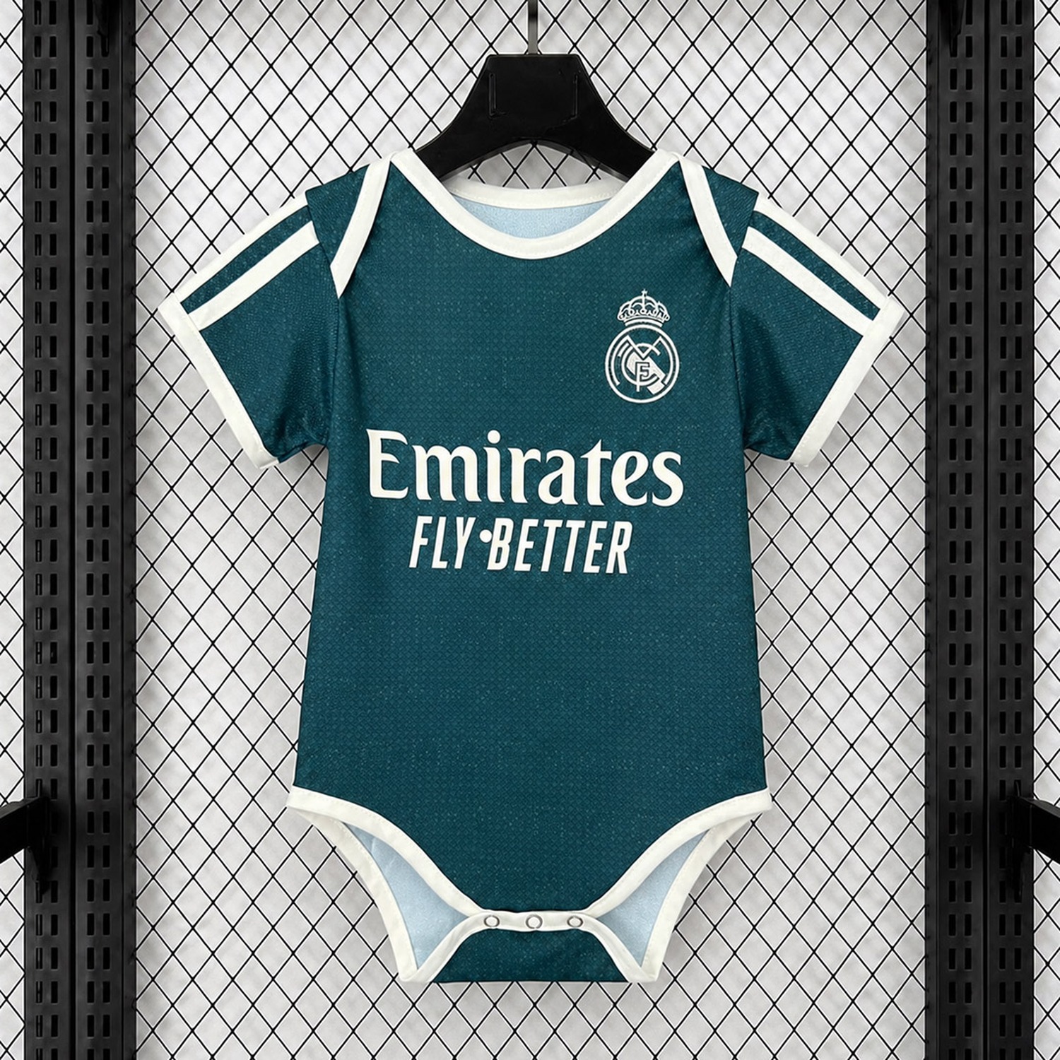 Real Madrid 26-27 Away Baby Crawling Suit - ManixJersey