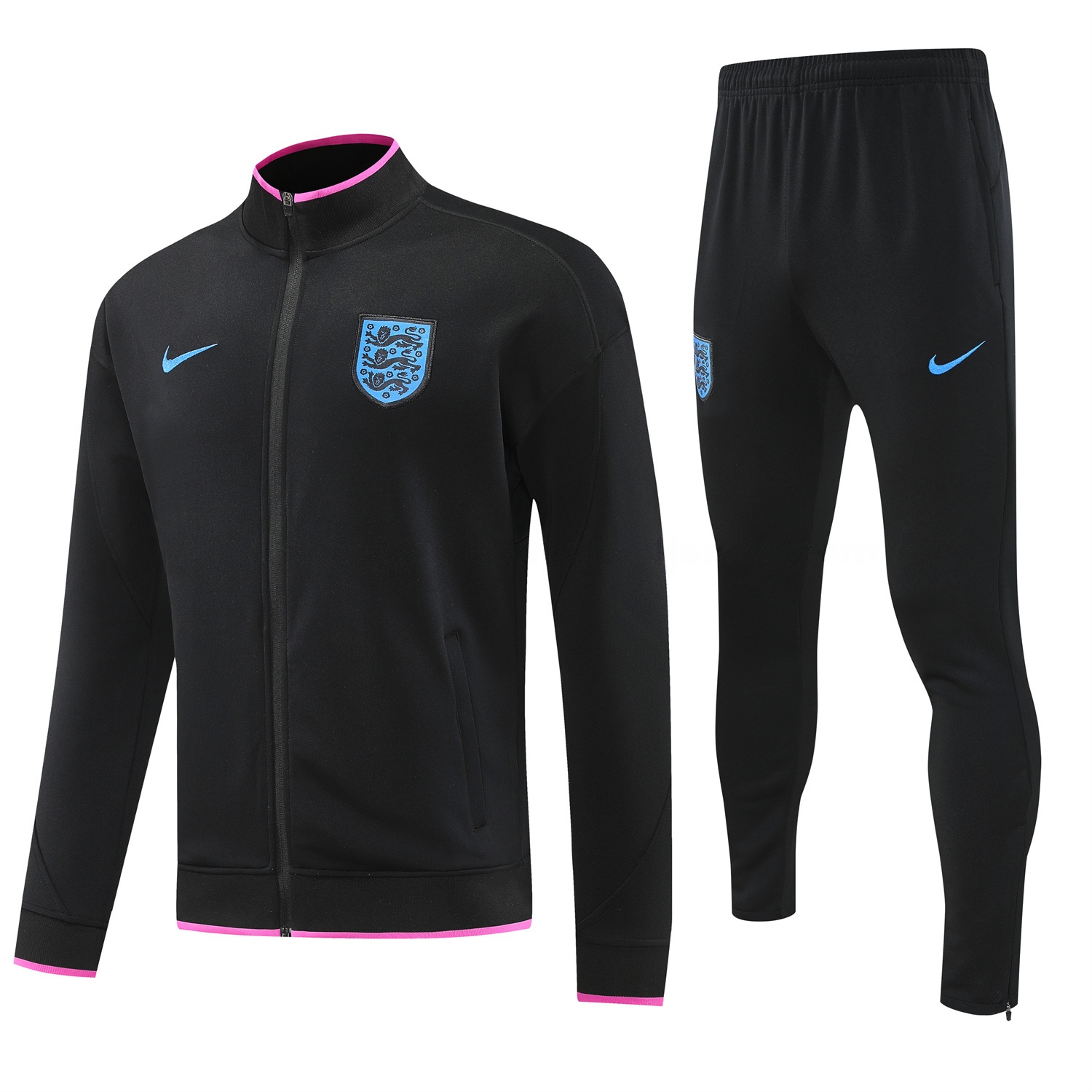 England 2026 Jacket Training Tracksuit - Black Top and Black Pants - ManixJersey