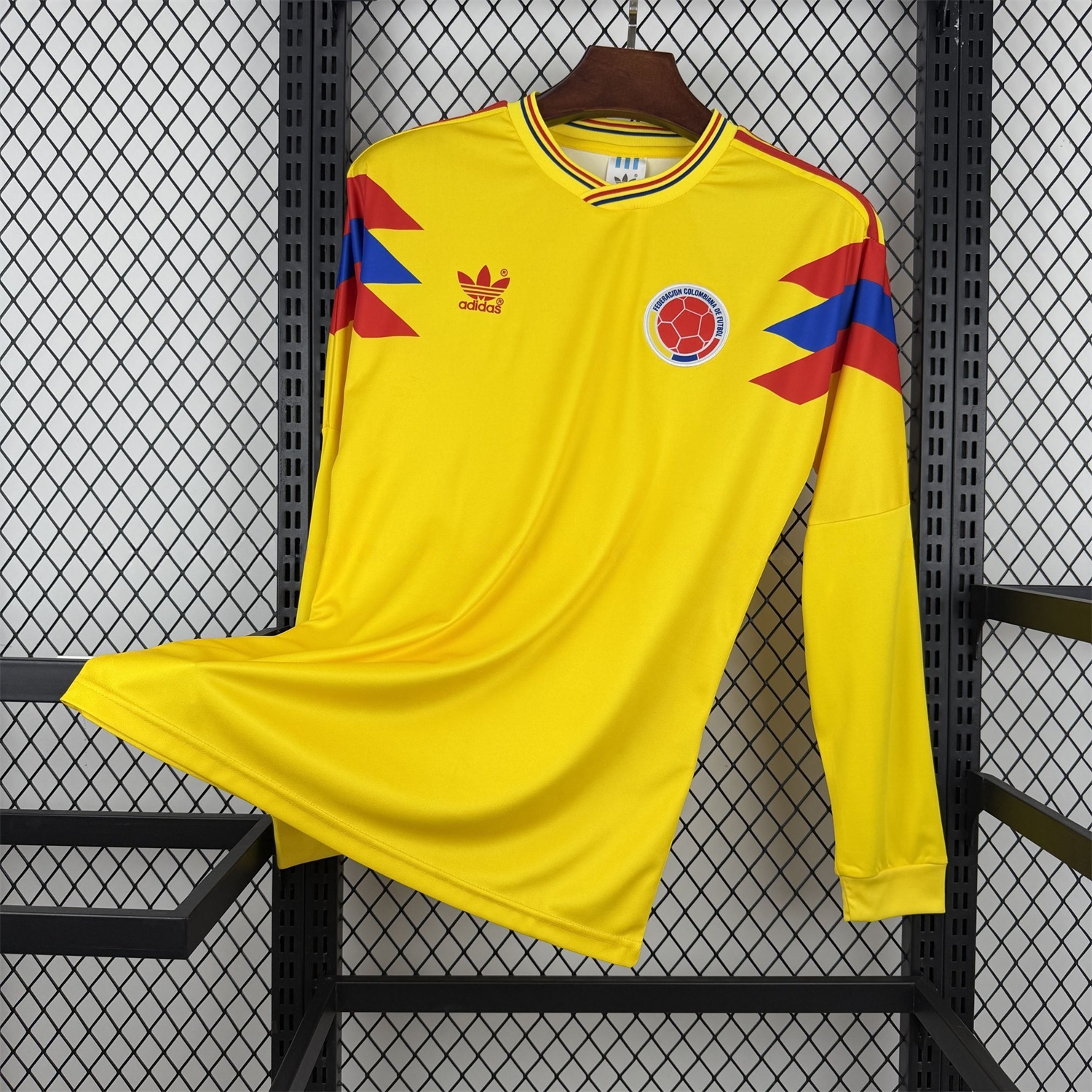 Retro Colombia 1990 Home Long Sleeves Jersey - Fans Version - ManixJersey