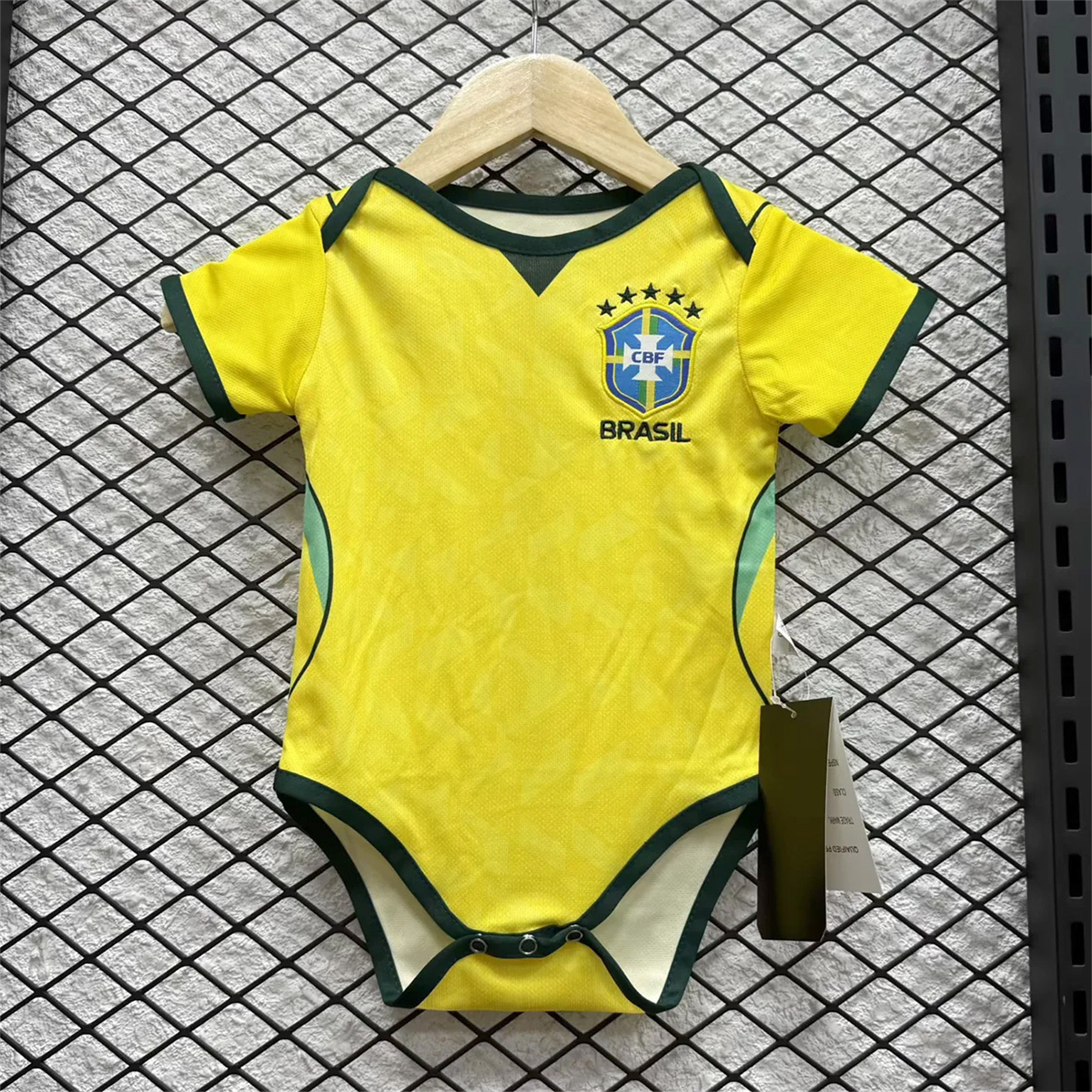 Brazil 2026 Home Baby Crawling Suit - ManixJersey