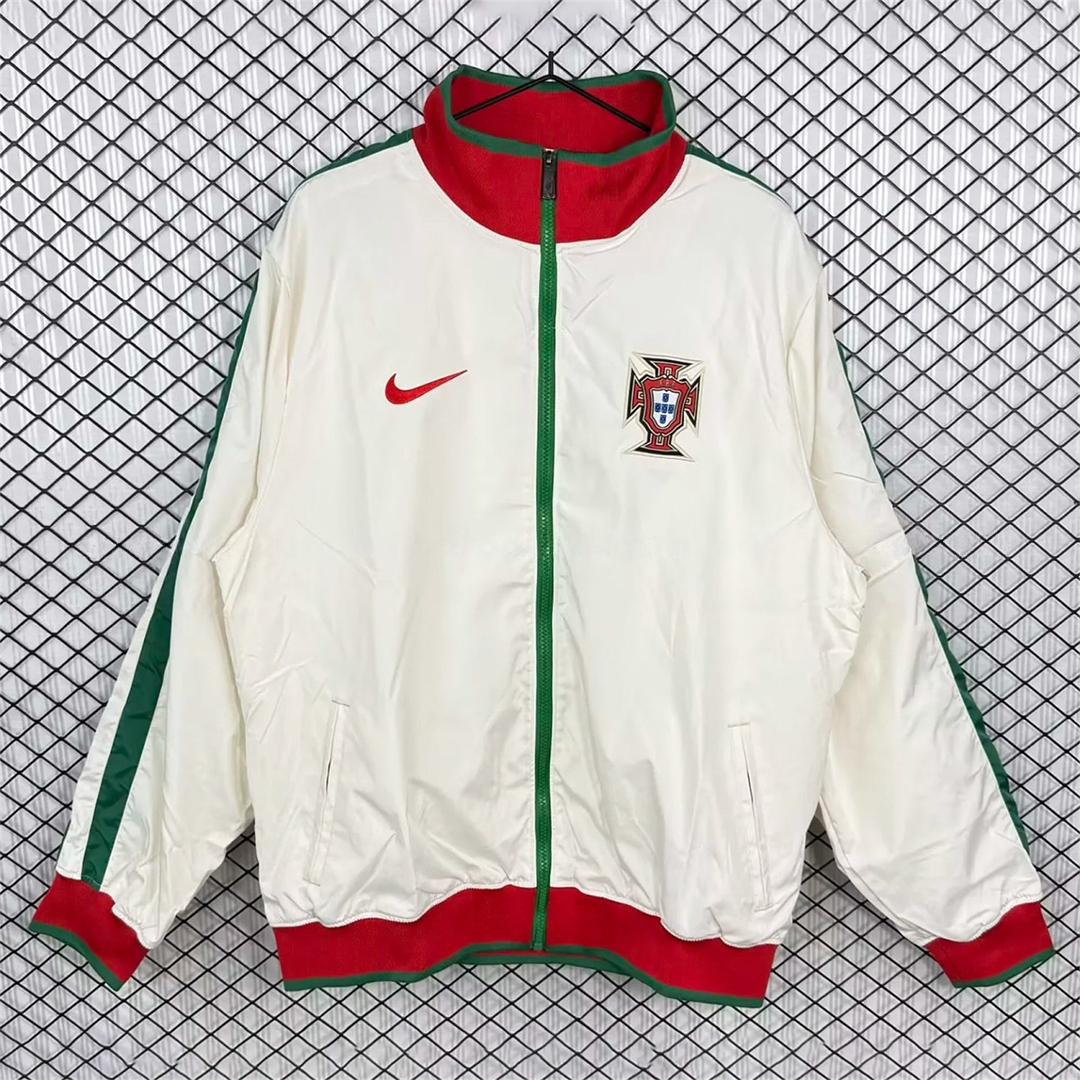 Retro Portugal 2010 White Windbreaker - ManixJersey