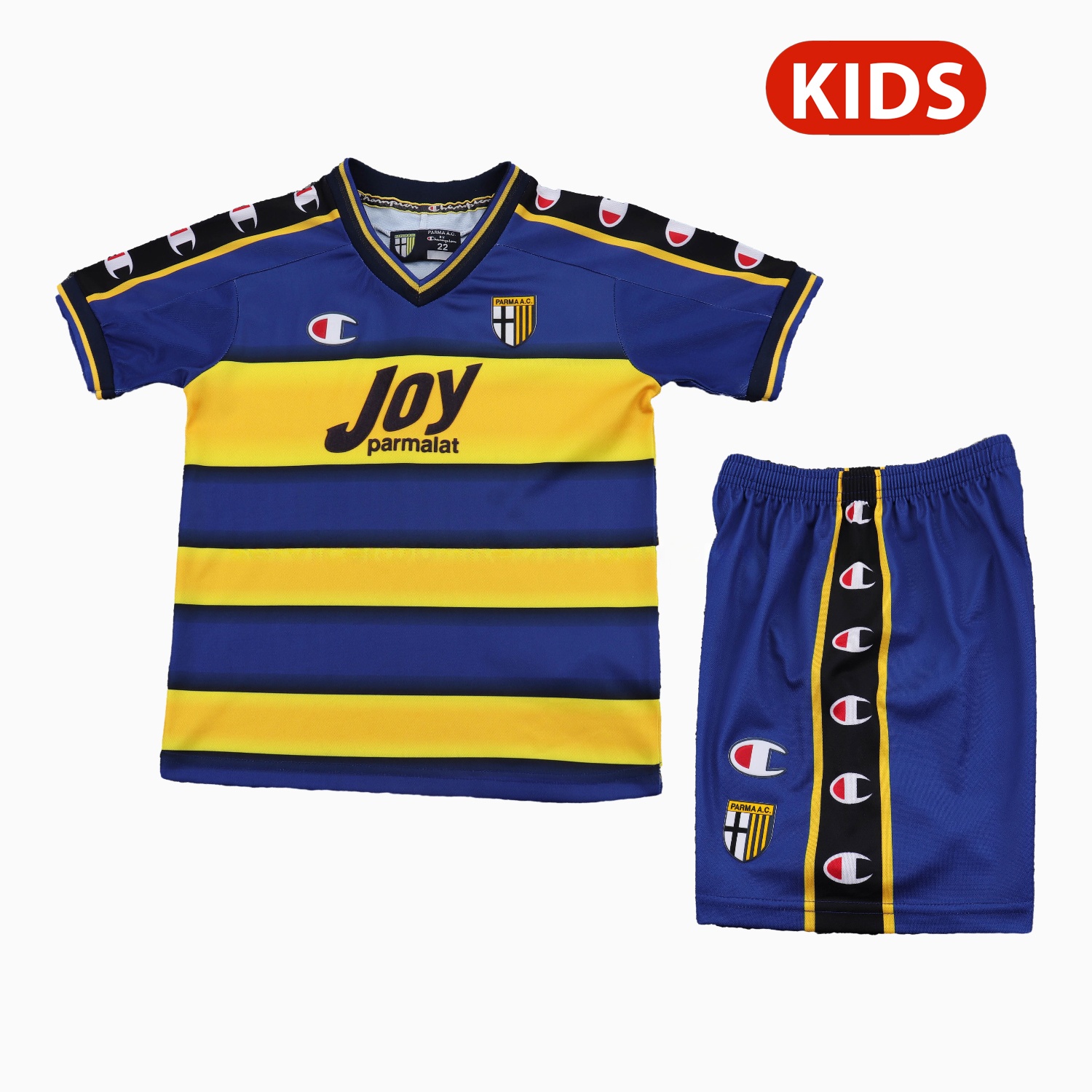 Retro Parma 2001-02 Home Kids Kit - ManixJersey