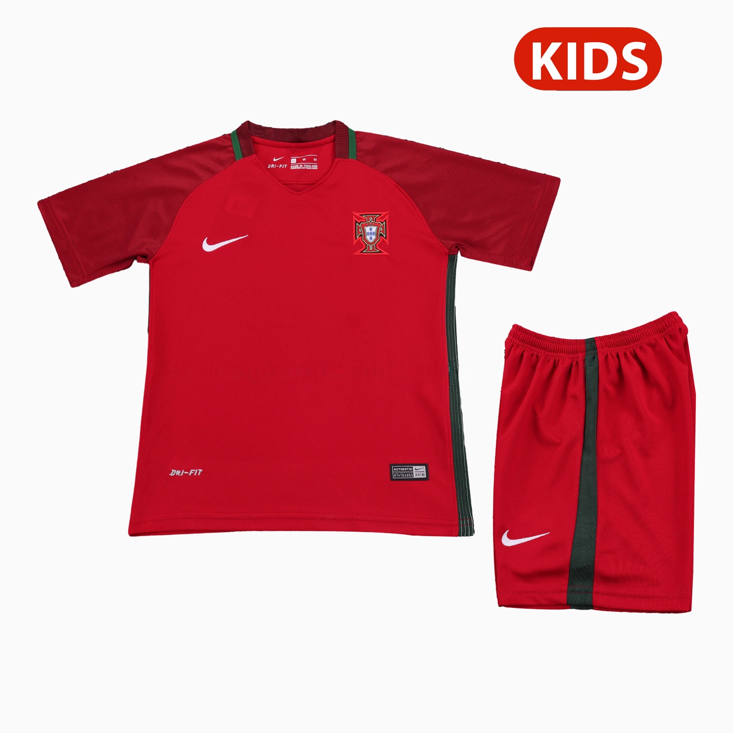 Retro Portugal 2016 Home Kids Kit - ManixJersey