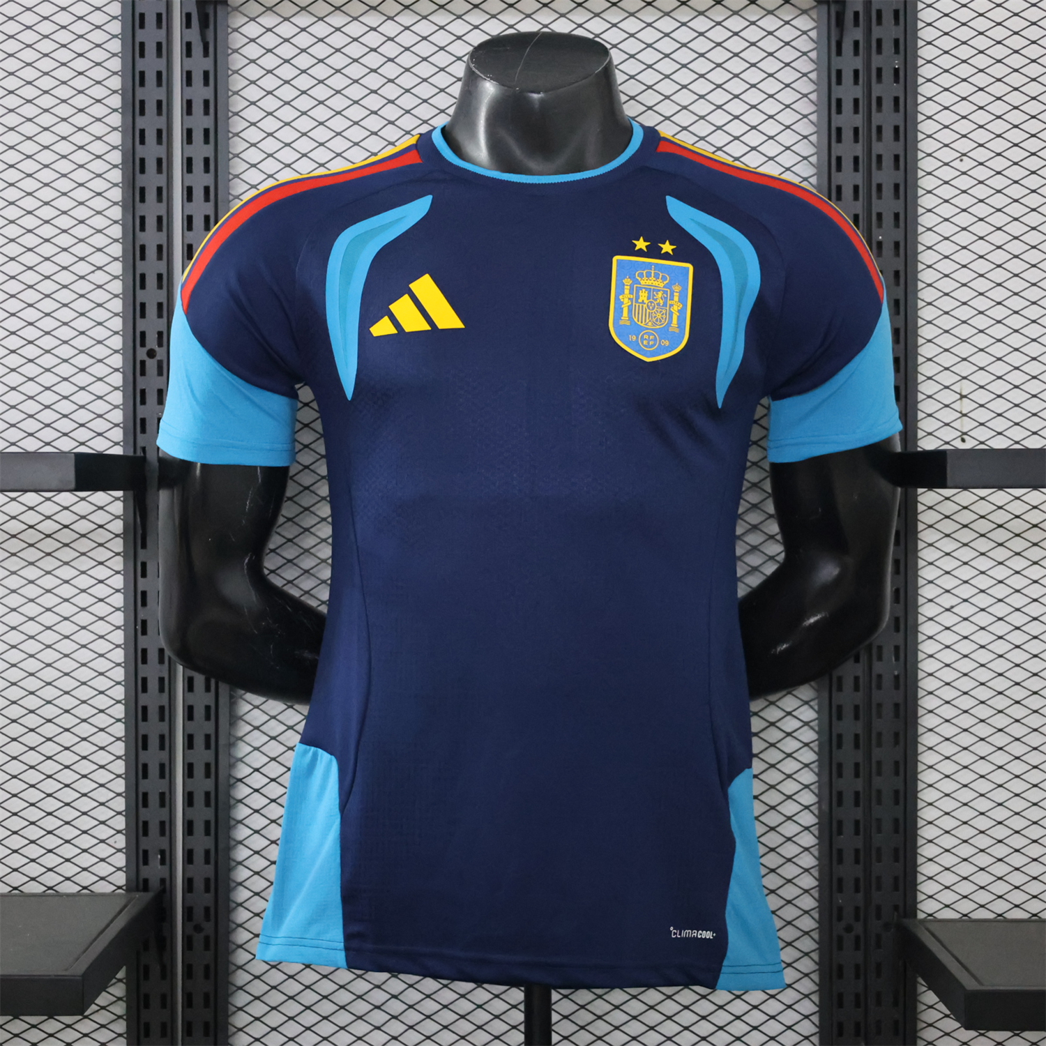 Spain 2026 Deep Blue And Light Blue Training Jersey - Player Version - ManixJersey