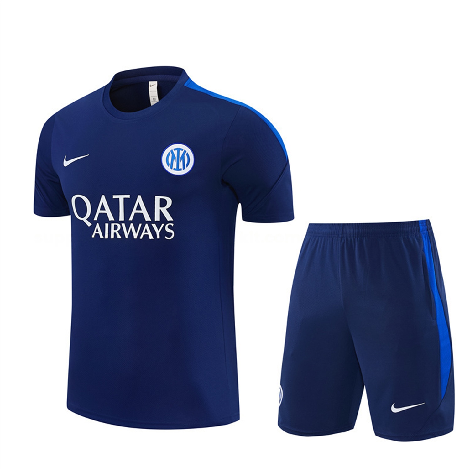Inter Milan 26-27 Short-Sleeve Training Set - Deep Blue Top & Shorts - ManixJersey