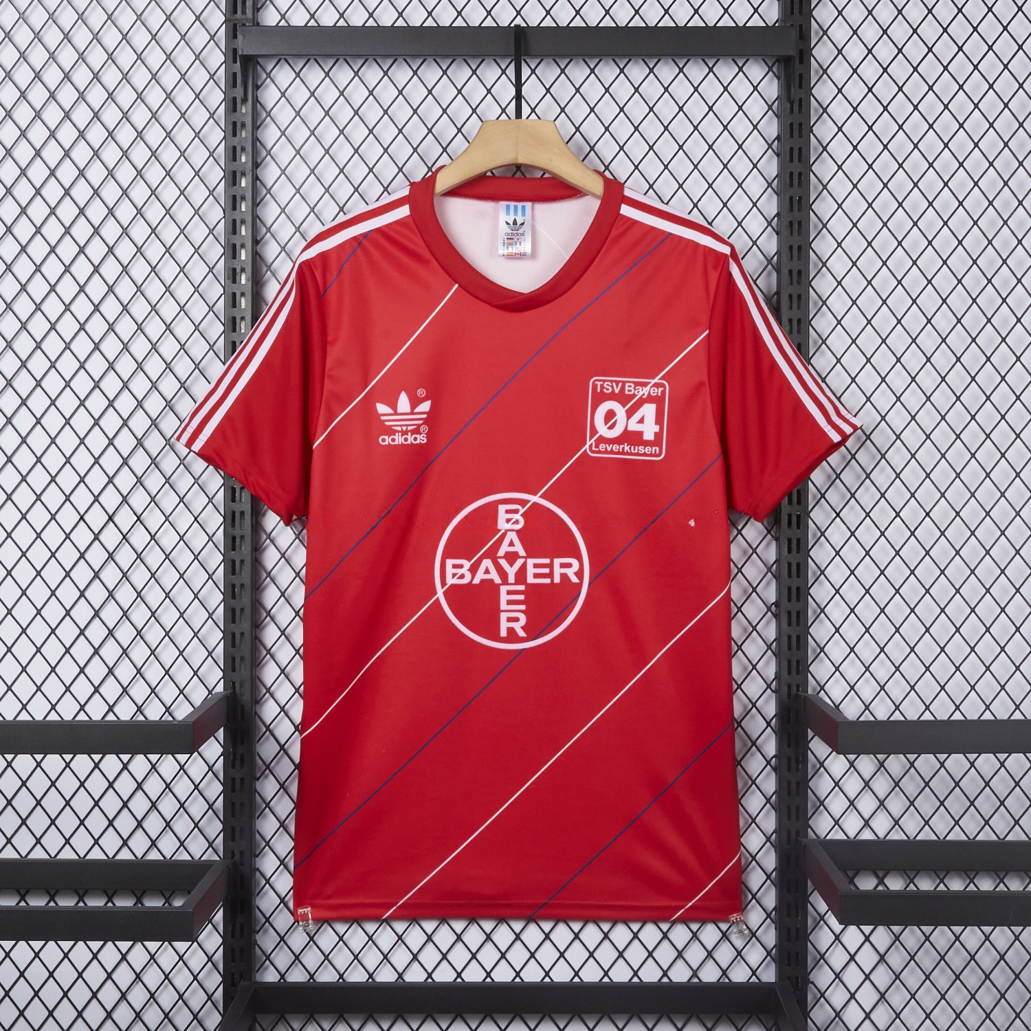 Retro Bayer 04 Leverkusen 1987-88 Home Red Jersey - ManixJersey