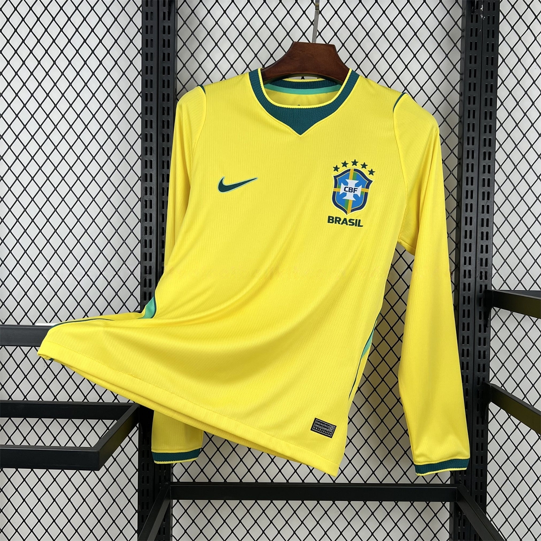 Brazil 2026 Home Long Sleeve Jersey - Fans Version - ManixJersey