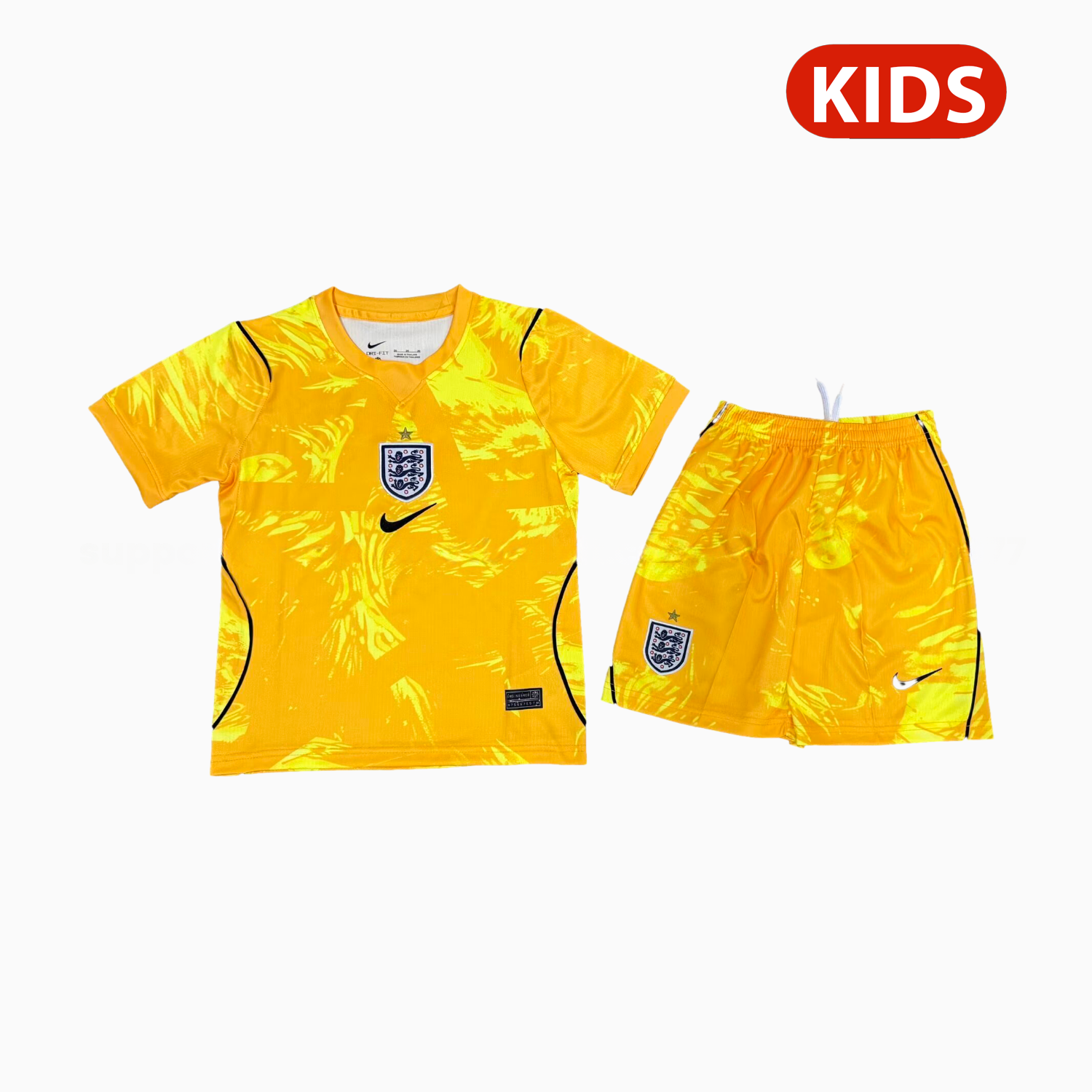 England 2026 Yellow Goalkeeper Kids Kit - ManixJersey