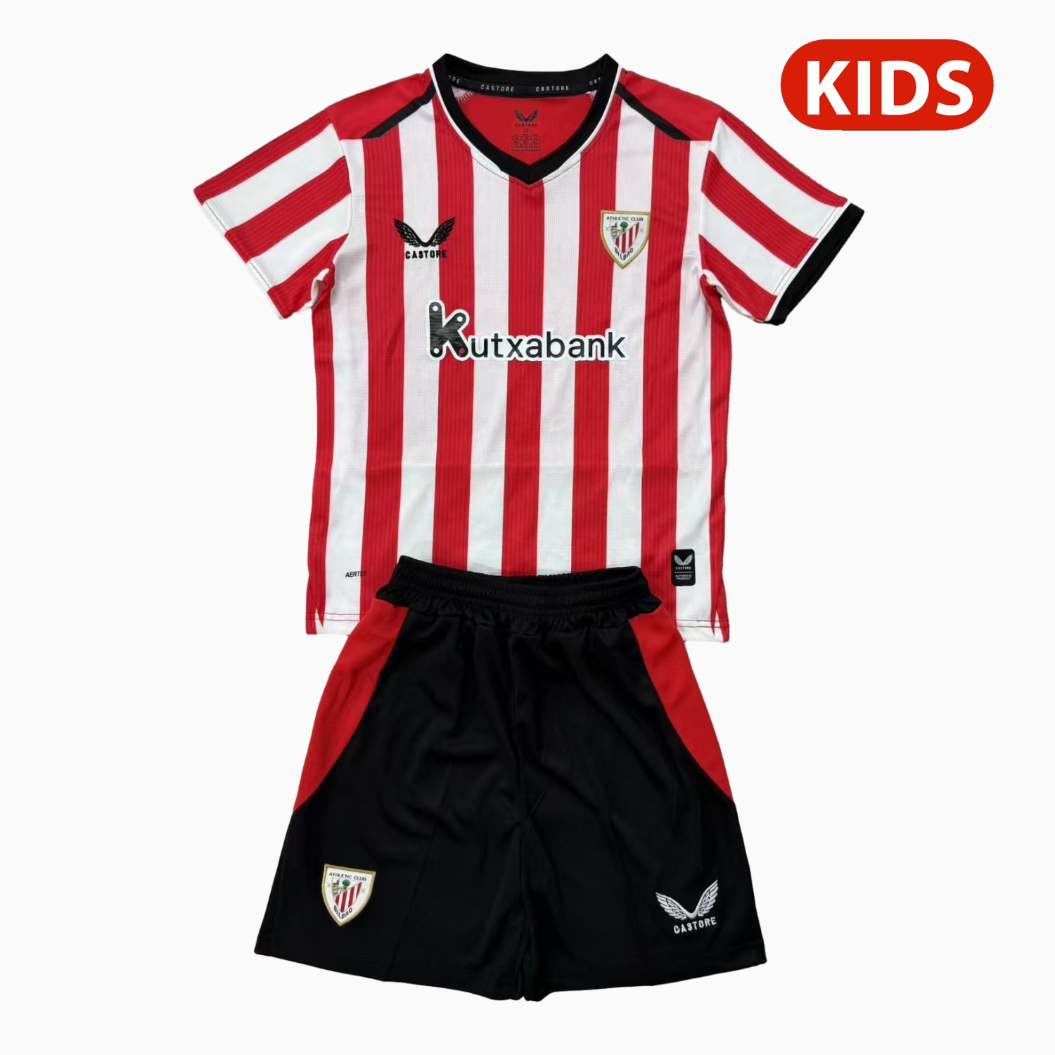 Athletic Bilbao 26-27 Home Red Kids Kit - ManixJersey