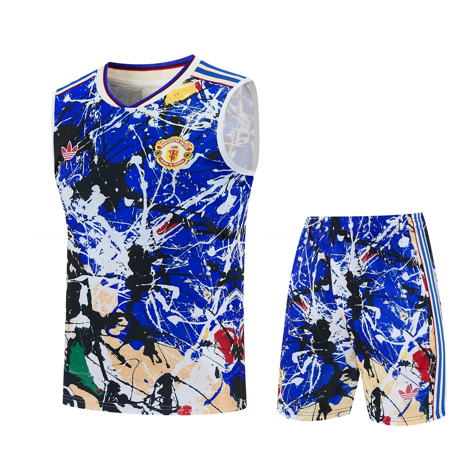 Manchester United 26-27 Retro Style Vest Training Set - Colors Top & Colors Pants - ManixJersey