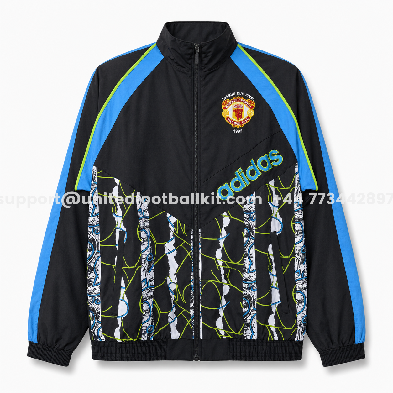 Manchester United 26-27 90s Woven Vintage Windbreaker Jacket - Red And White - ManixJersey