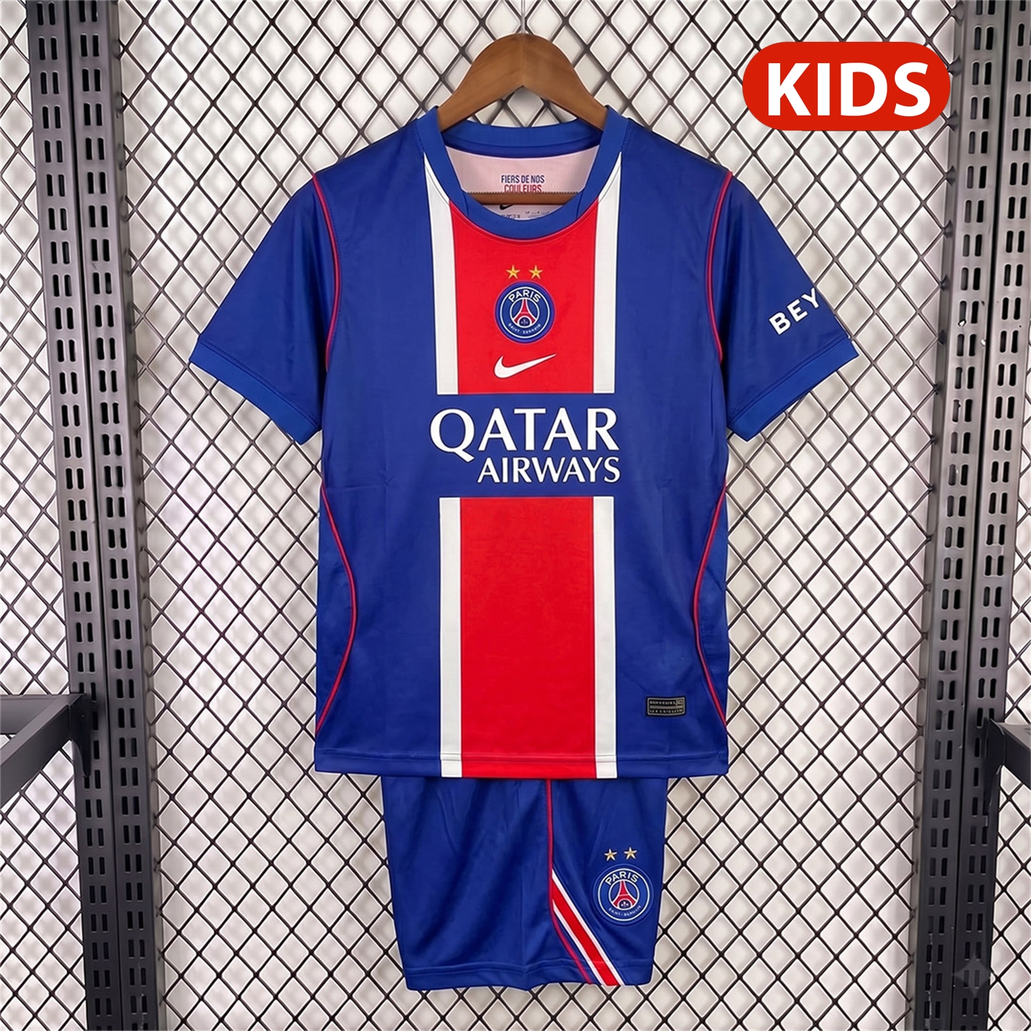 Paris Saint-Germain PSG 26-27 Home Two Stars Kids Kit - ManixJersey