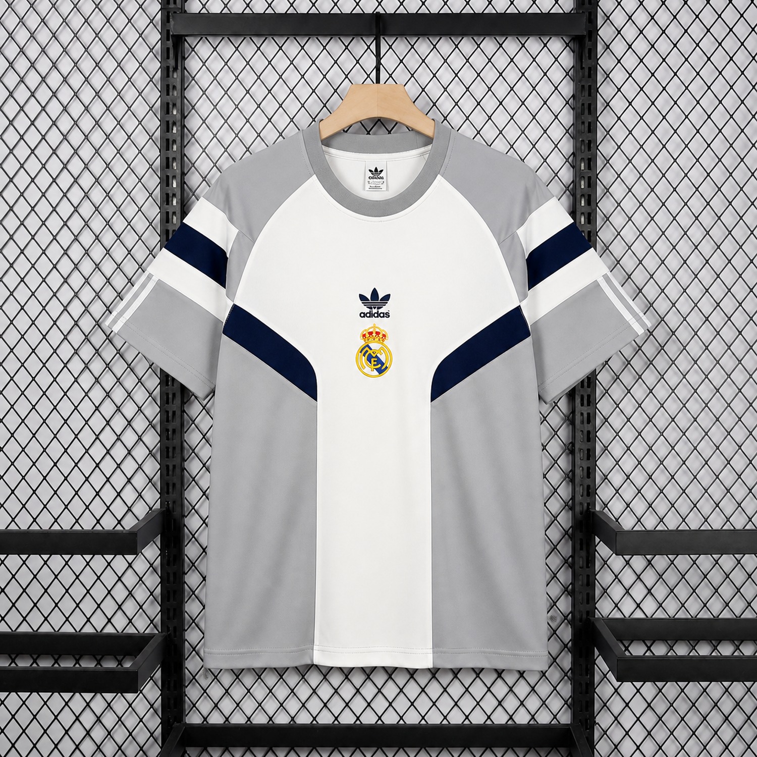 Real Madrid 26-27 White And Grey Retro Style Special Jersey - Fans Version - ManixJersey