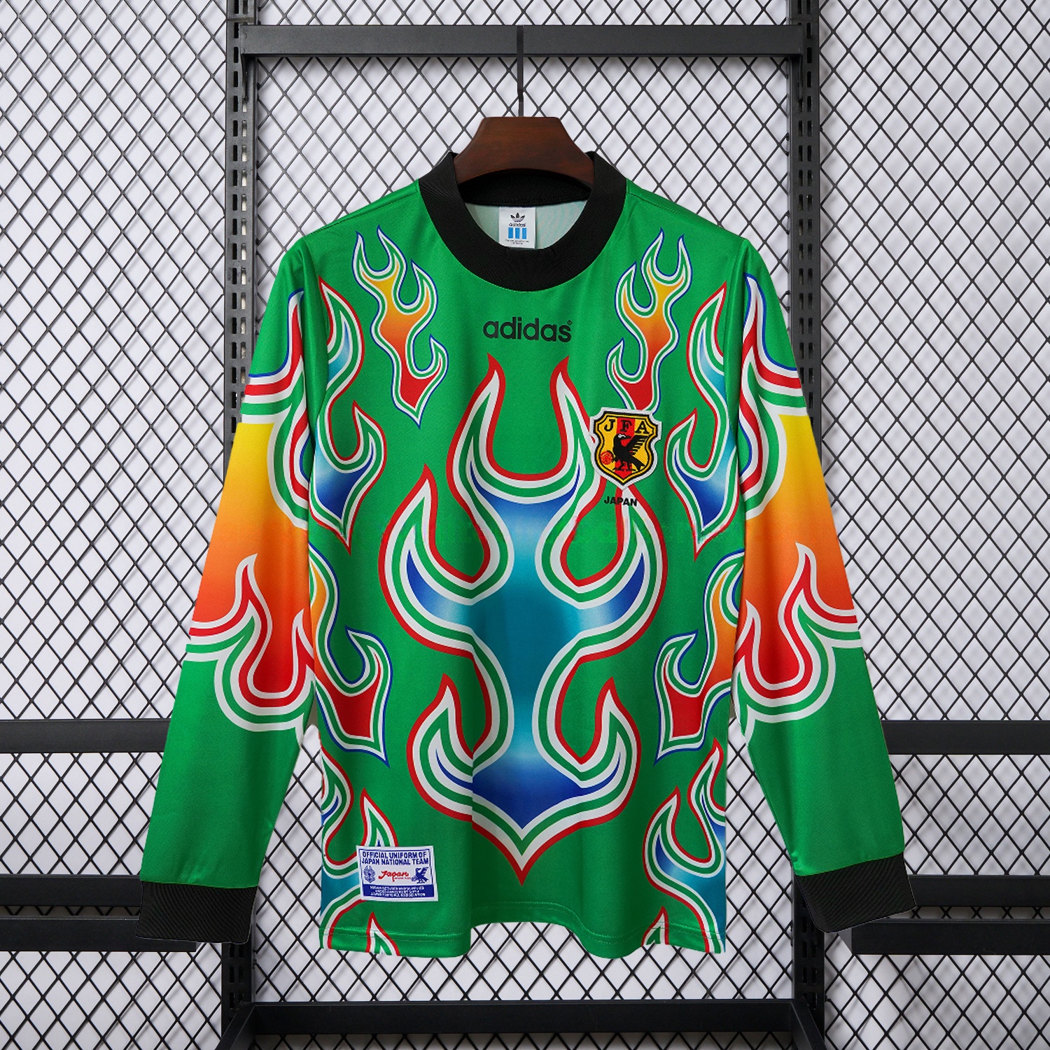 Retro Japan 1998 Green Goalkeeper Long Sleeves Jersey - ManixJersey