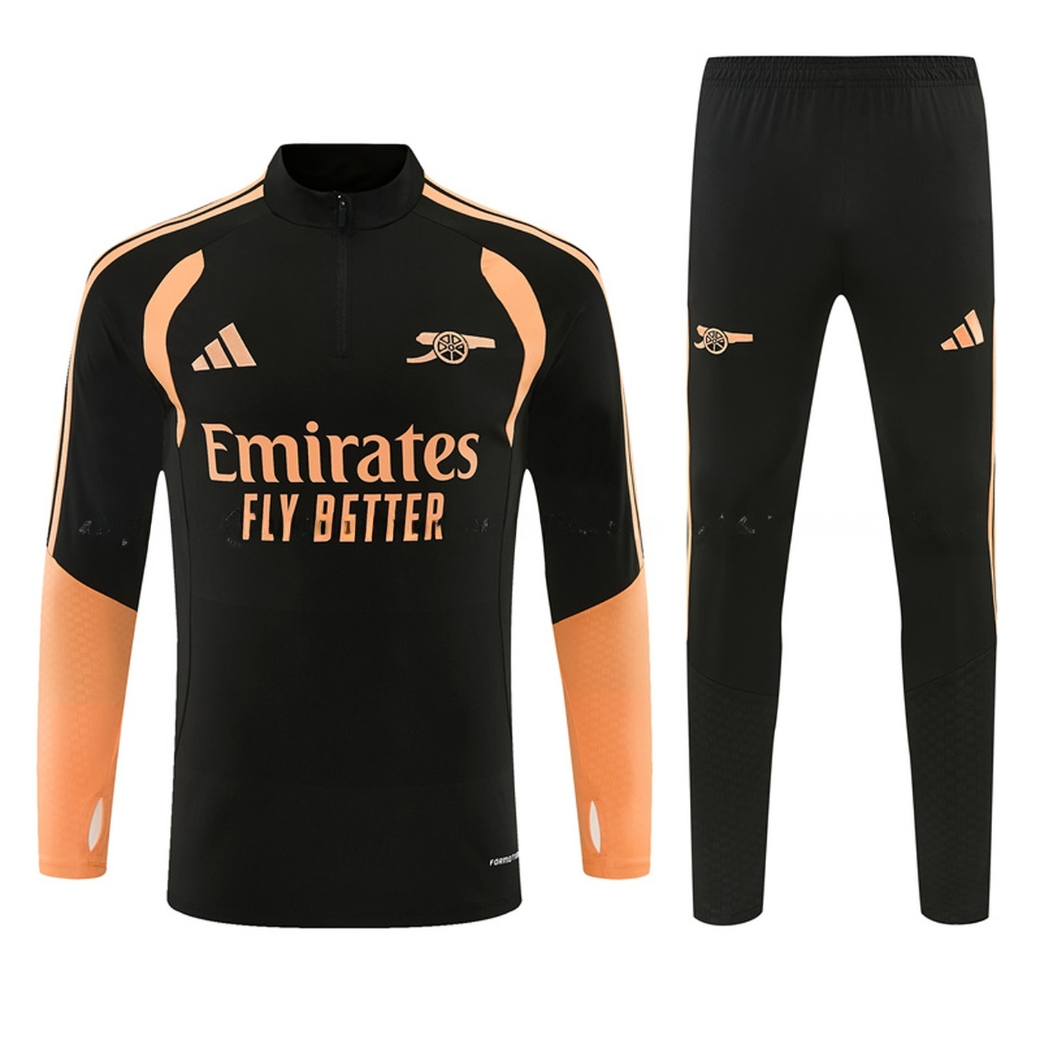 Arsenal 26-27 Long Sleeve Training Set - Black Top & Black Pants - ManixJersey