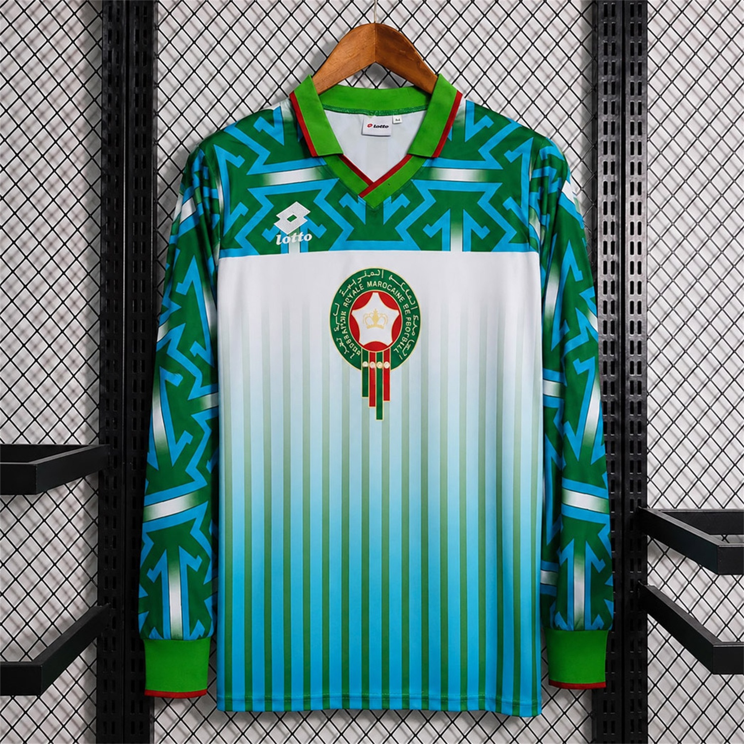 Retro Morocco 1994 Away Long Sleeves Jersey - Fans Version - ManixJersey