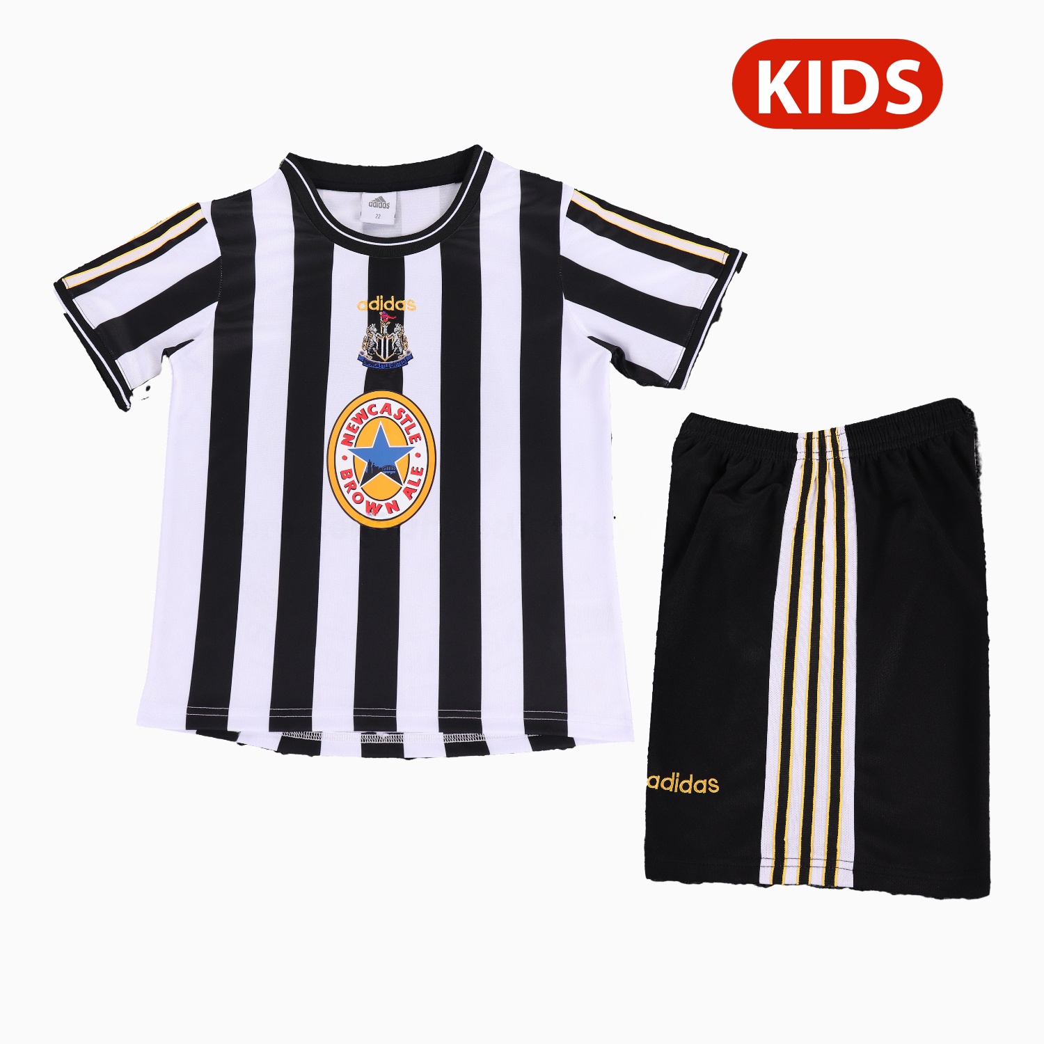 Retro Newcastle United 1997-99 Home Kids Kit - ManixJersey
