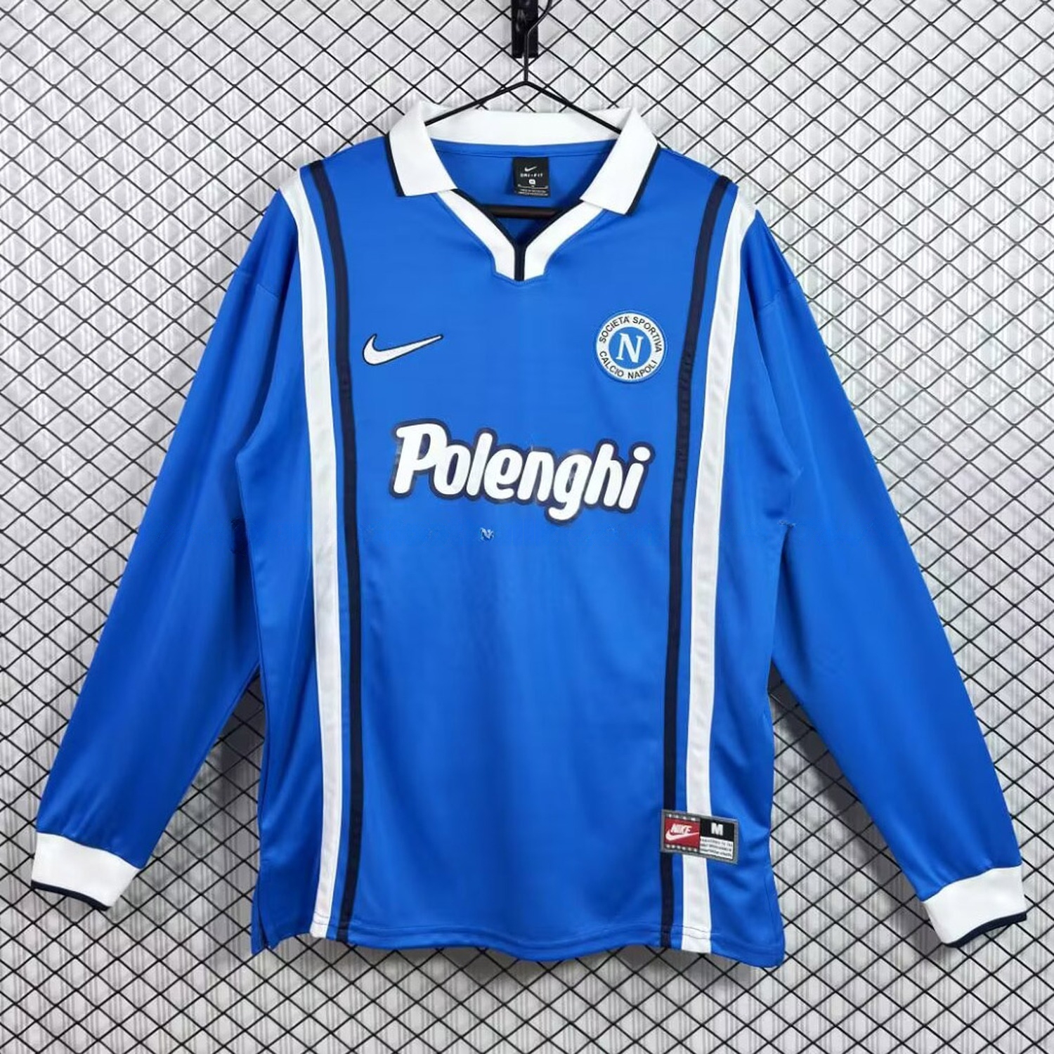 Retro Napoli 1997-98 Home Long Sleeves Jersey - ManixJersey