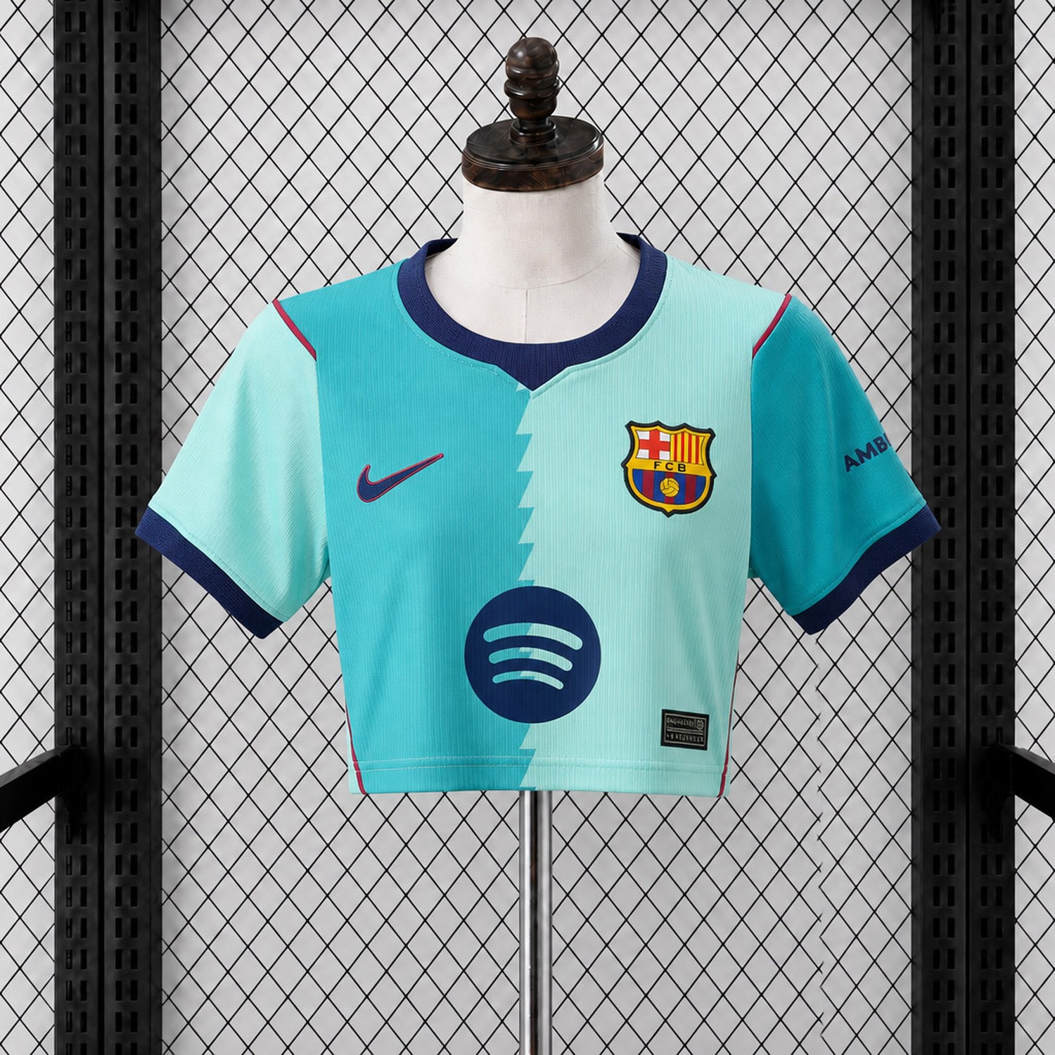 Women's Barcelona 26-27 Third Cropped Jersey - Fans Version - ManixJersey