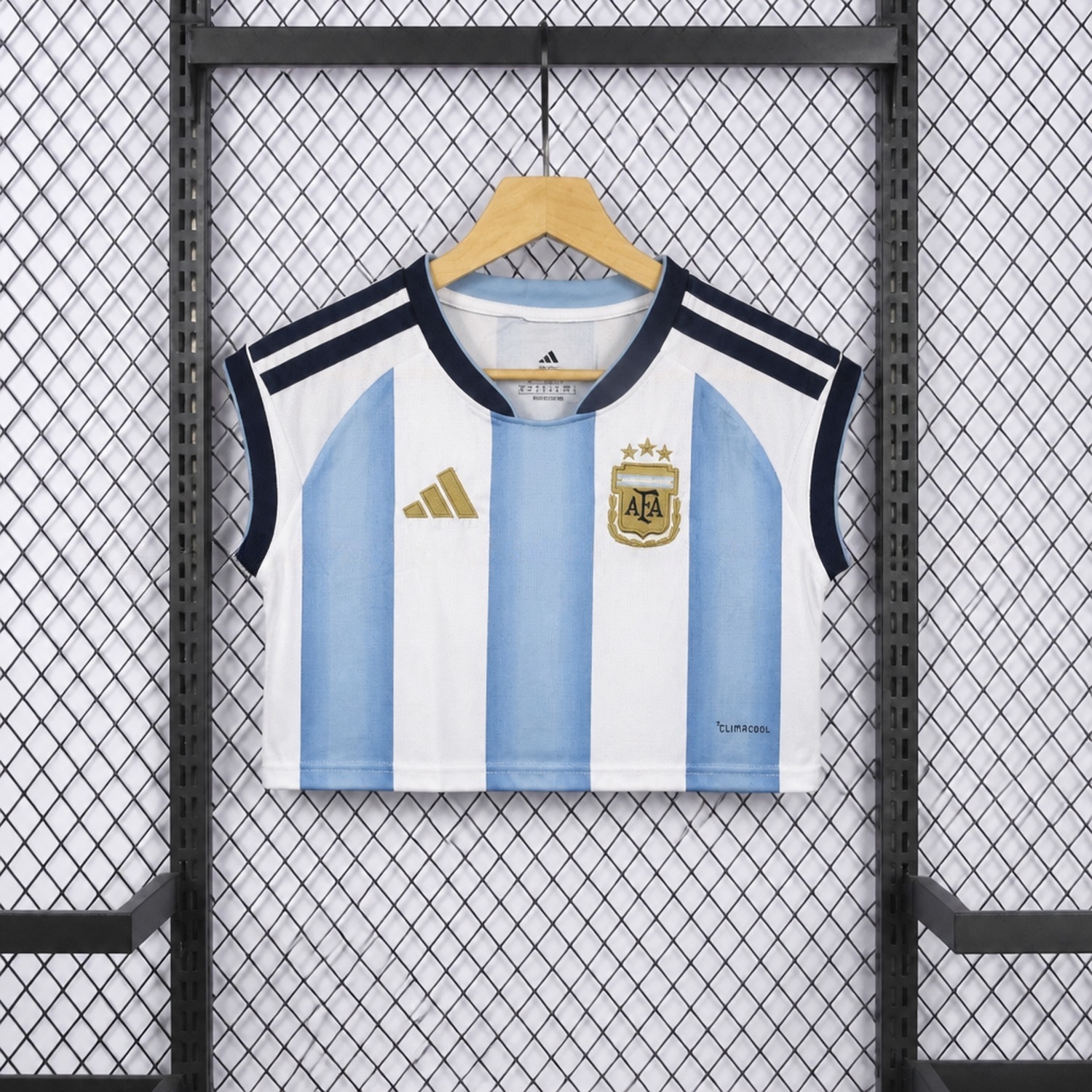 Women's Argentina 2026 Home Cropped Sleeveless Jersey - Fans Version - ManixJersey