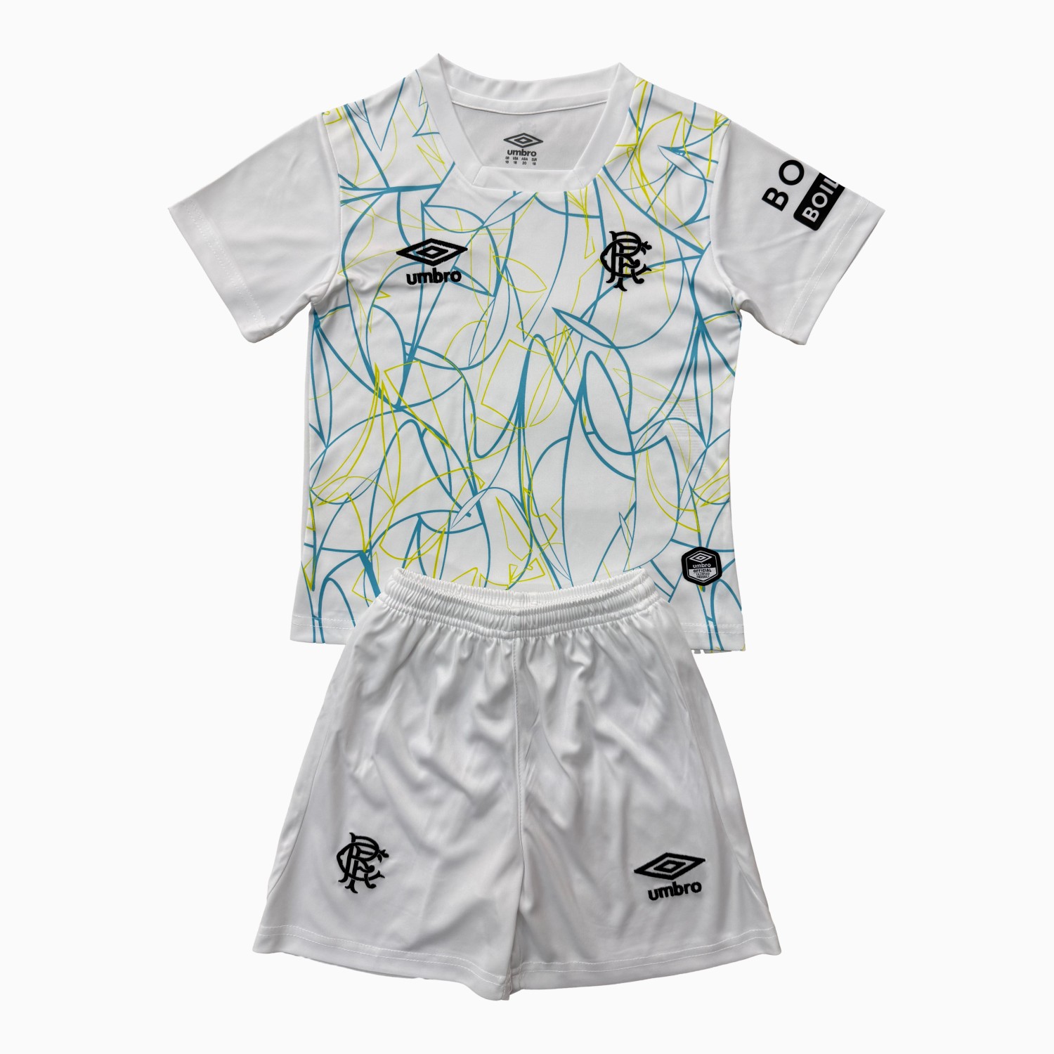 Glasgow Rangers 26-27 White Goalkeeper Kids Kit - ManixJersey
