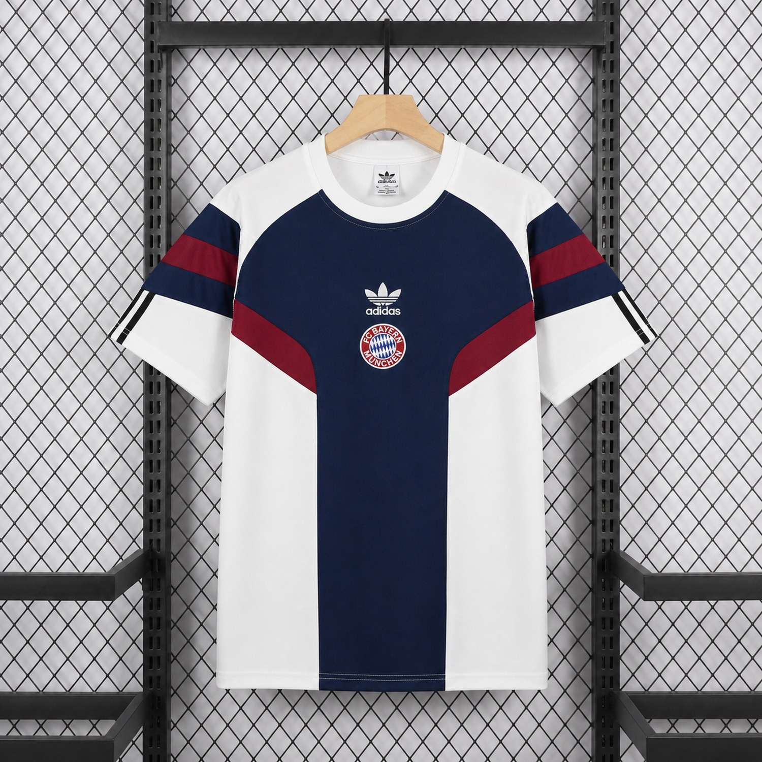 Bayern Munich 26-27 White And Blue Retro Style Special Jersey - Fans Version - ManixJersey
