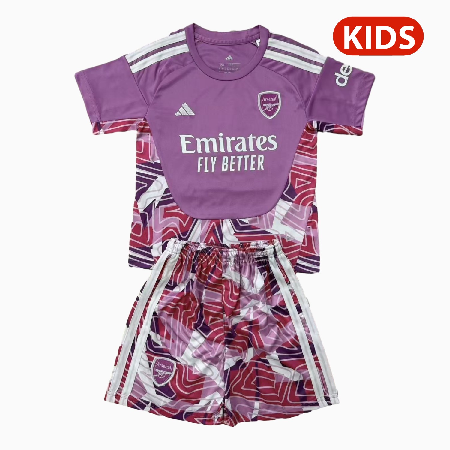 Arsenal 26-27 Pink Goalkeeper Kids Kit - ManixJersey