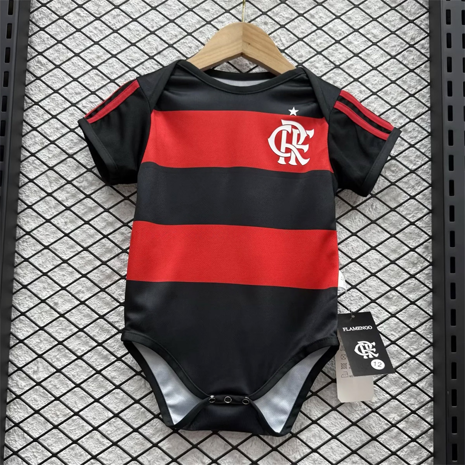Flamengo 26-27 Home Baby Crawling Suit - ManixJersey