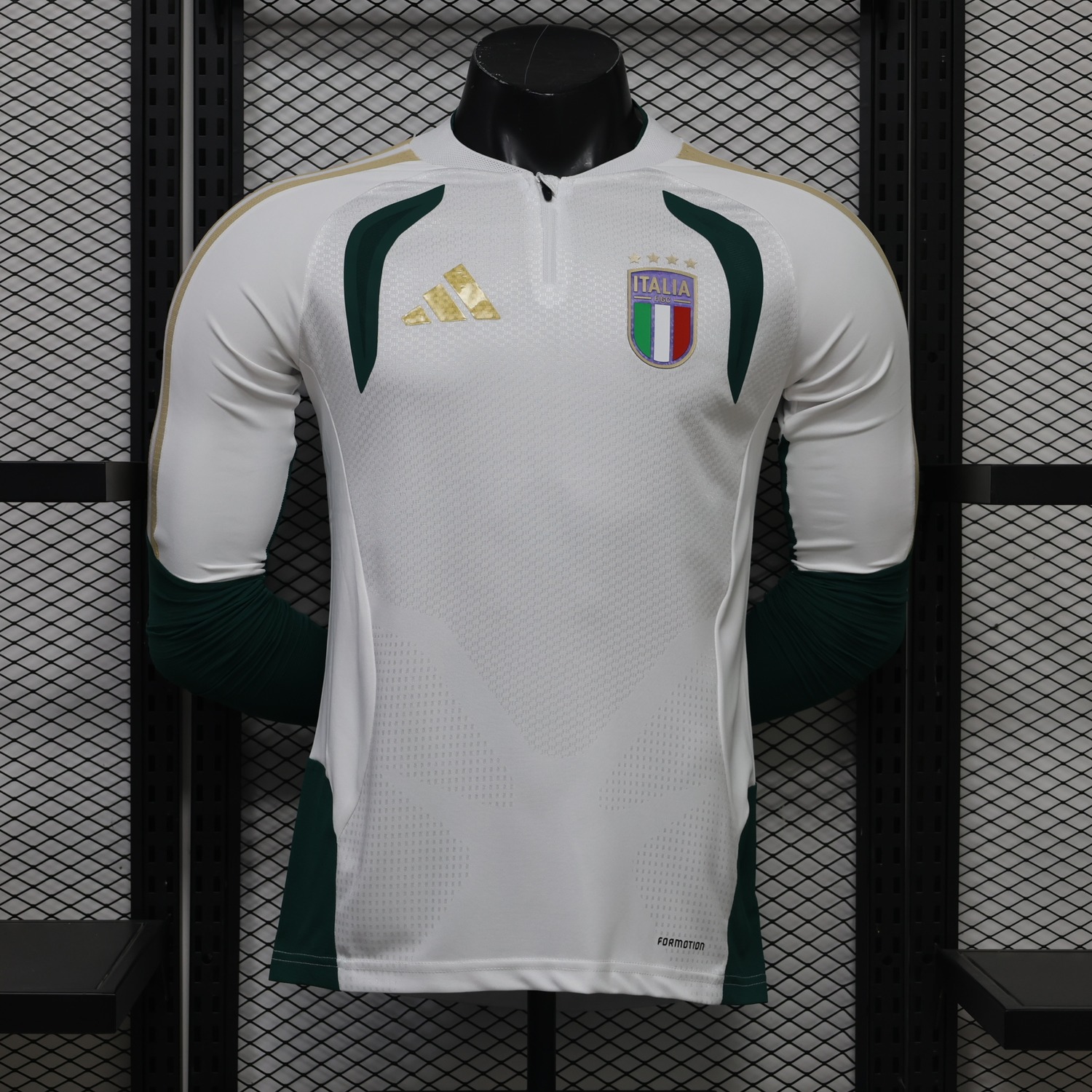 Italy 2026 White Long Sleeves Training Jersey - Player Version - ManixJersey