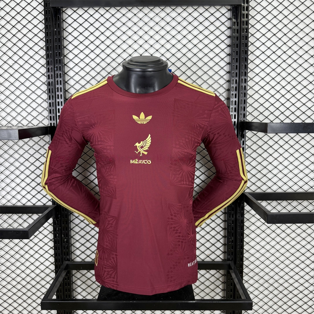 Mexico 2025 Gold Cup Red Long Sleeves Jersey - Player Version - ManixJersey