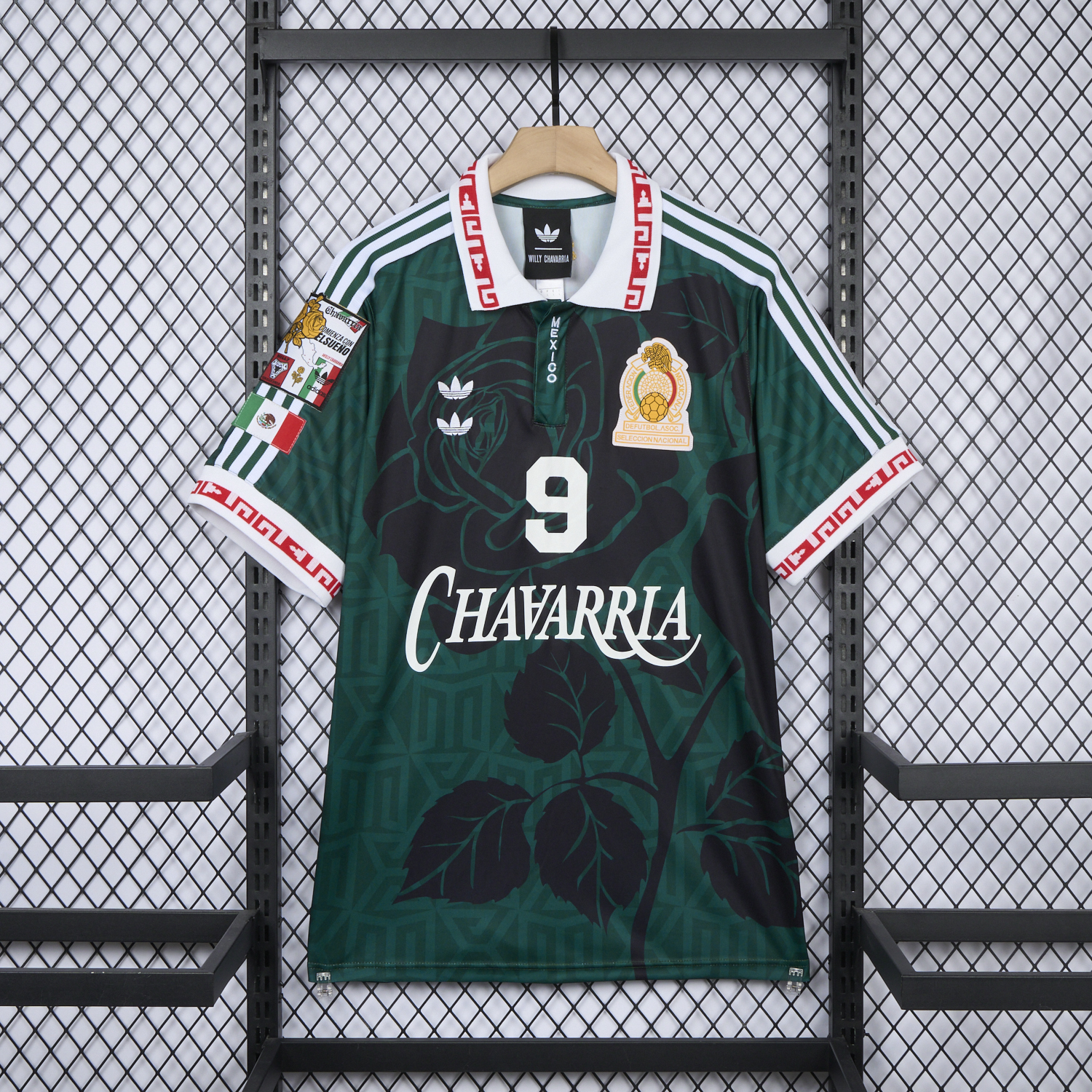 Mexico 2026 x Willy Chavarria AOP Retro Style Green Jersey - ManixJersey