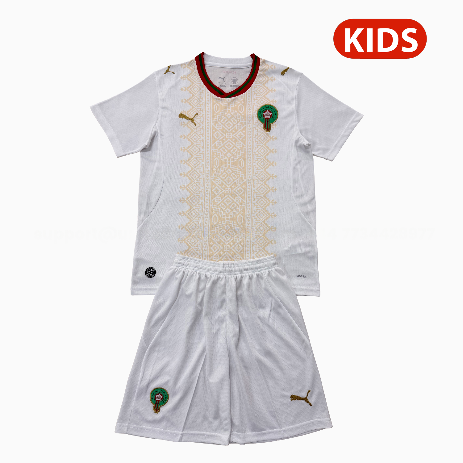 Morocco 2026 Away Kids Kit - ManixJersey