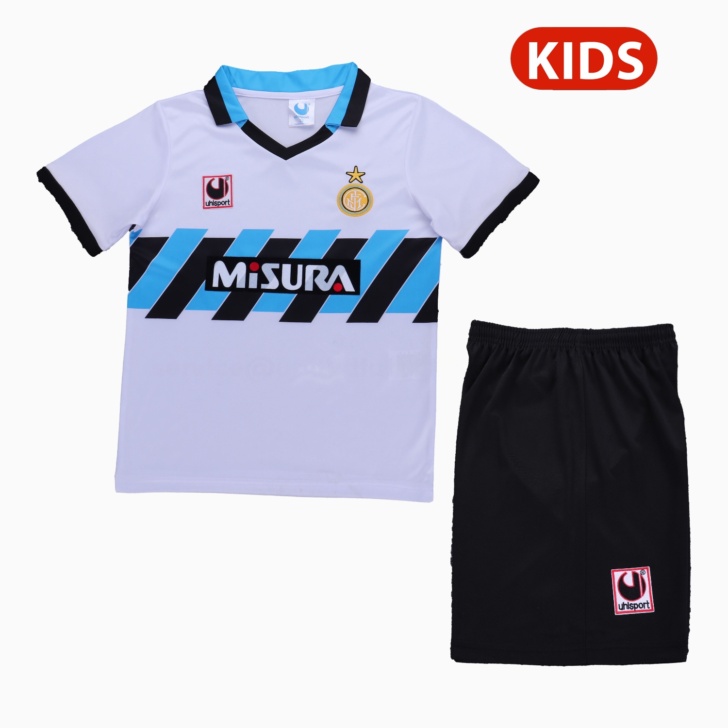 Retro Inter Milan 1990-91 Home Kids Kit - ManixJersey