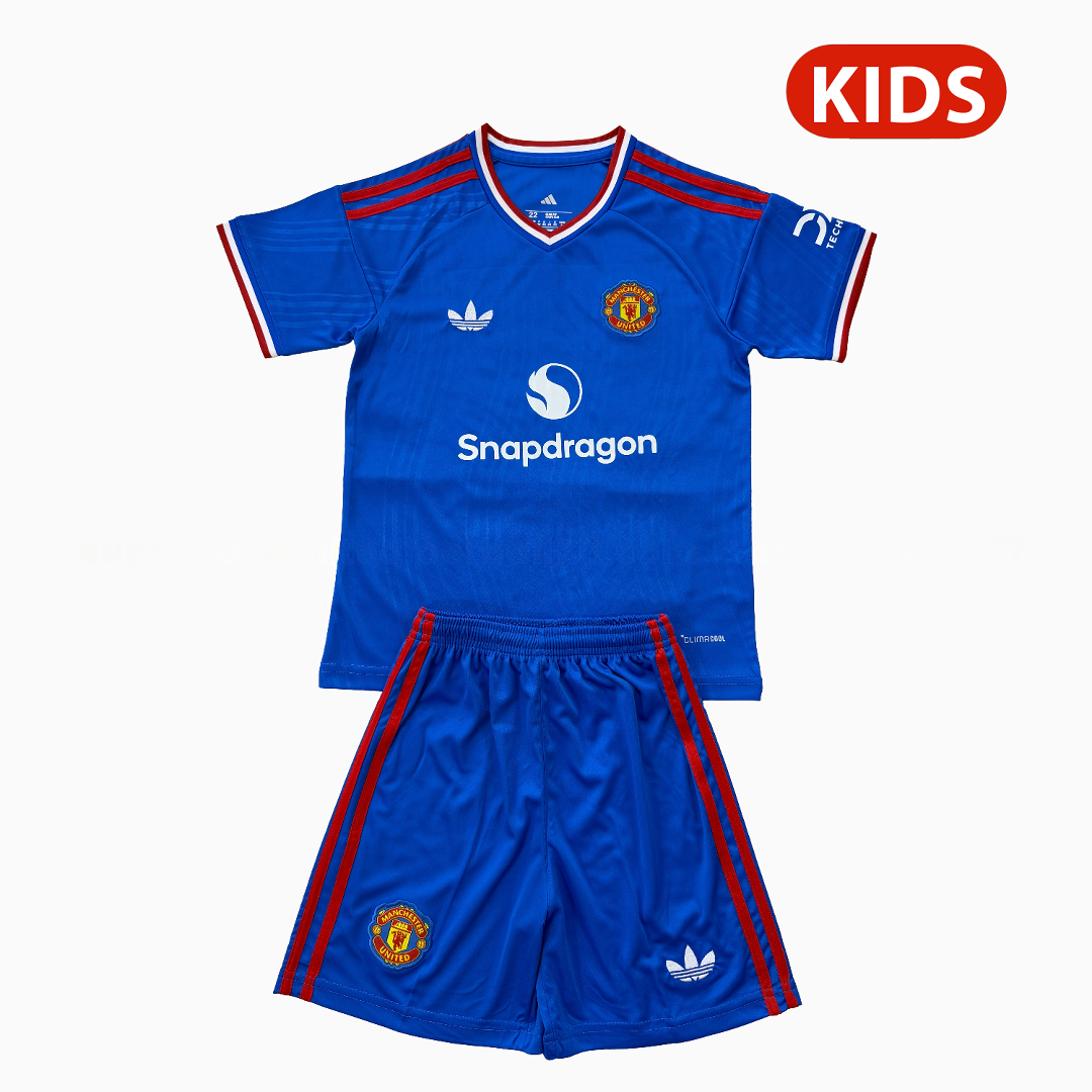 Manchester United 26-27 Snapdragon Blue Special Kids Kit - ManixJersey