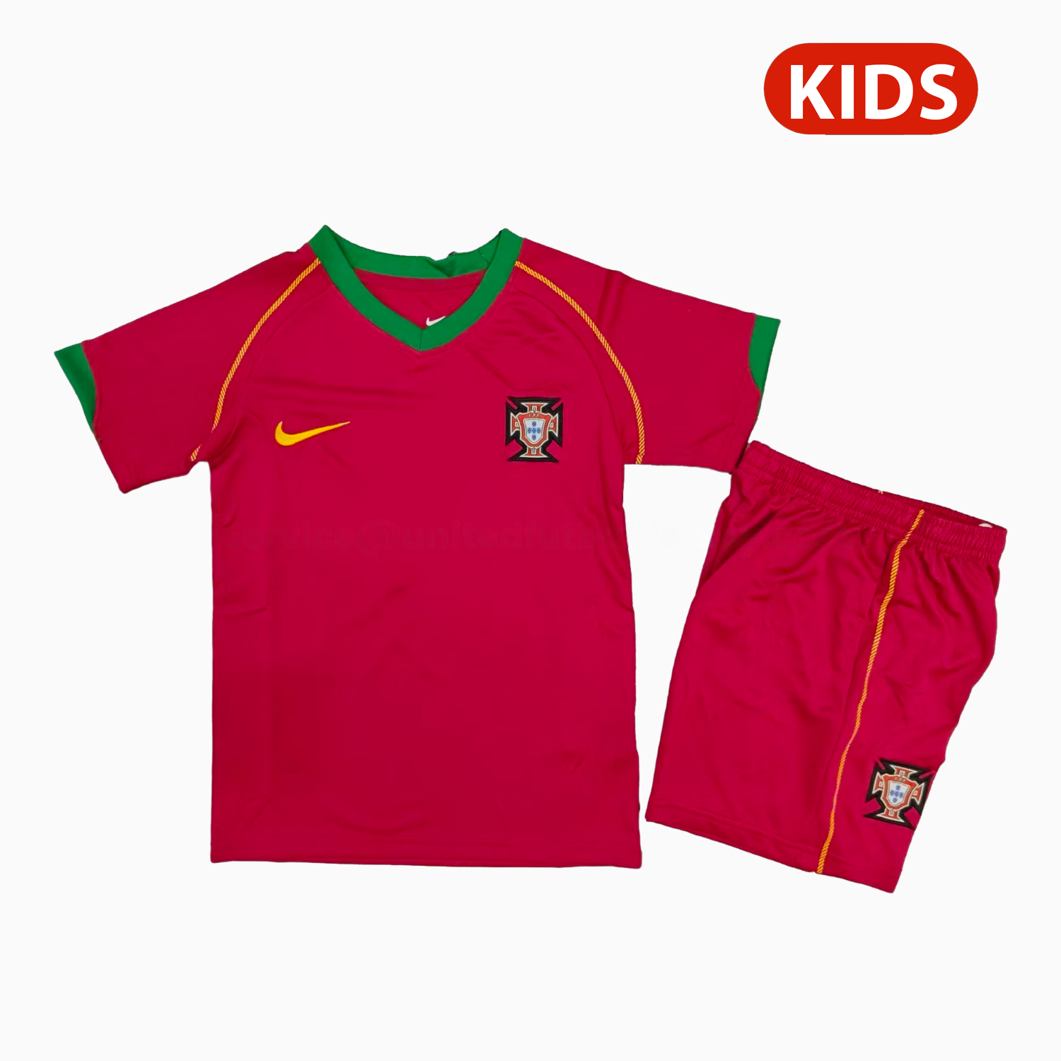 Retro Portugal 2006 Home Kids Kit - ManixJersey