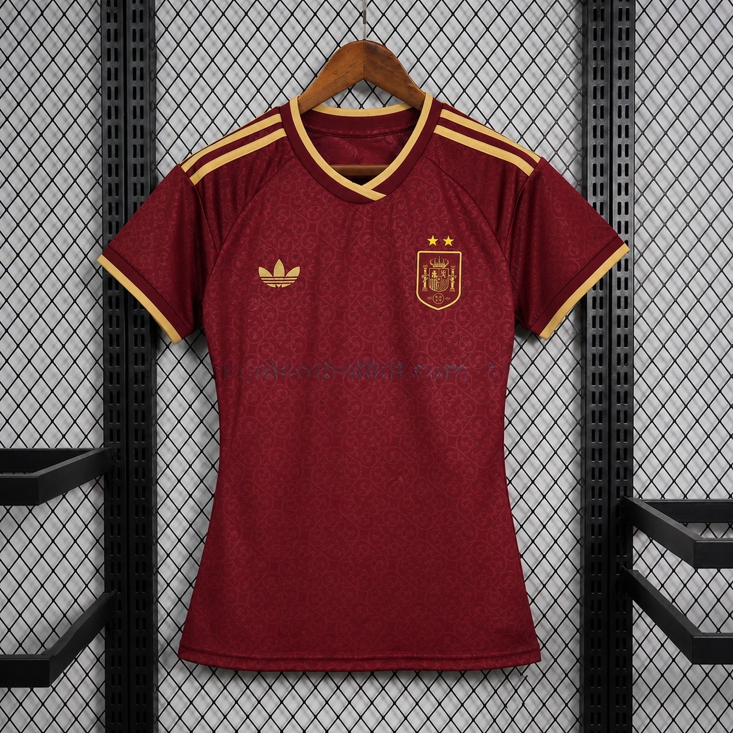【Two-Crown Star】Women's Spain 2026 Third Wine Red Jersey - Fans Version - ManixJersey