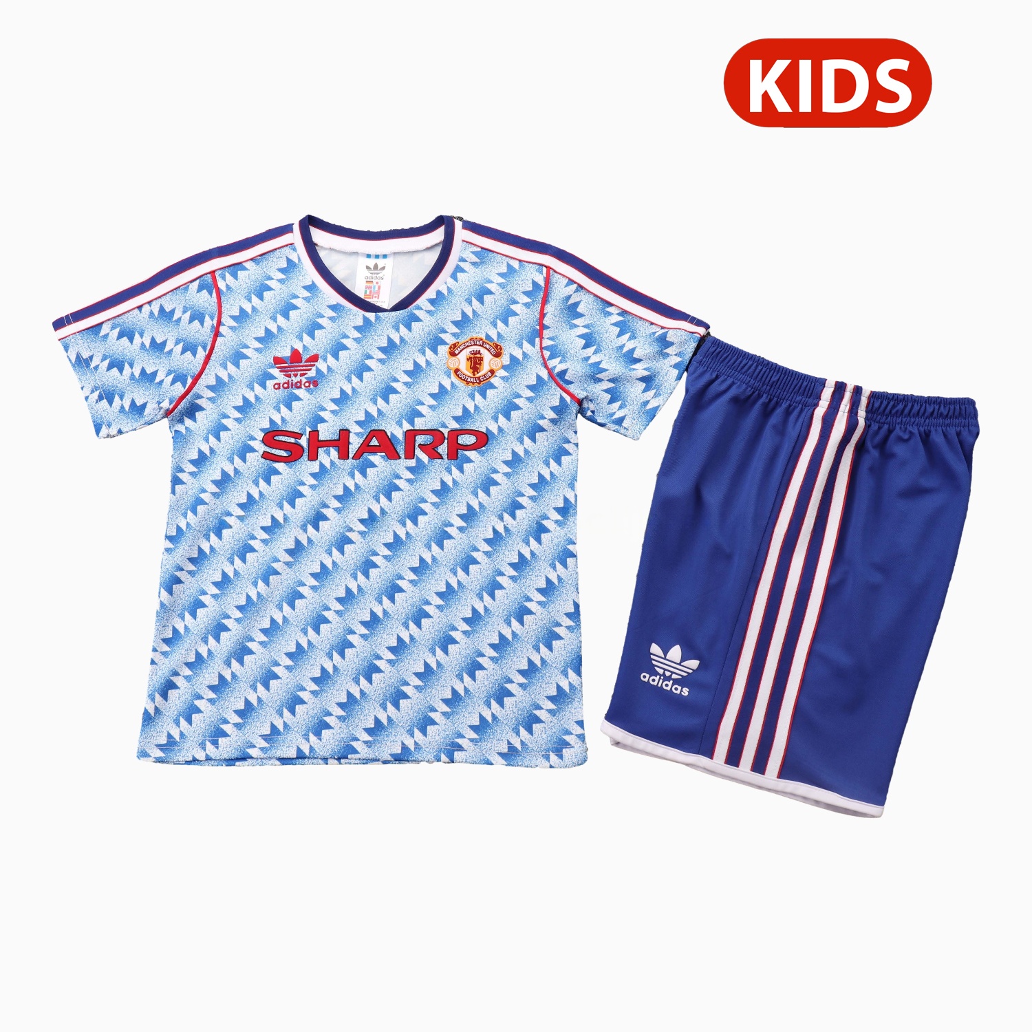 Retro Manchester United 1990-92 Away Kids Kit - ManixJersey
