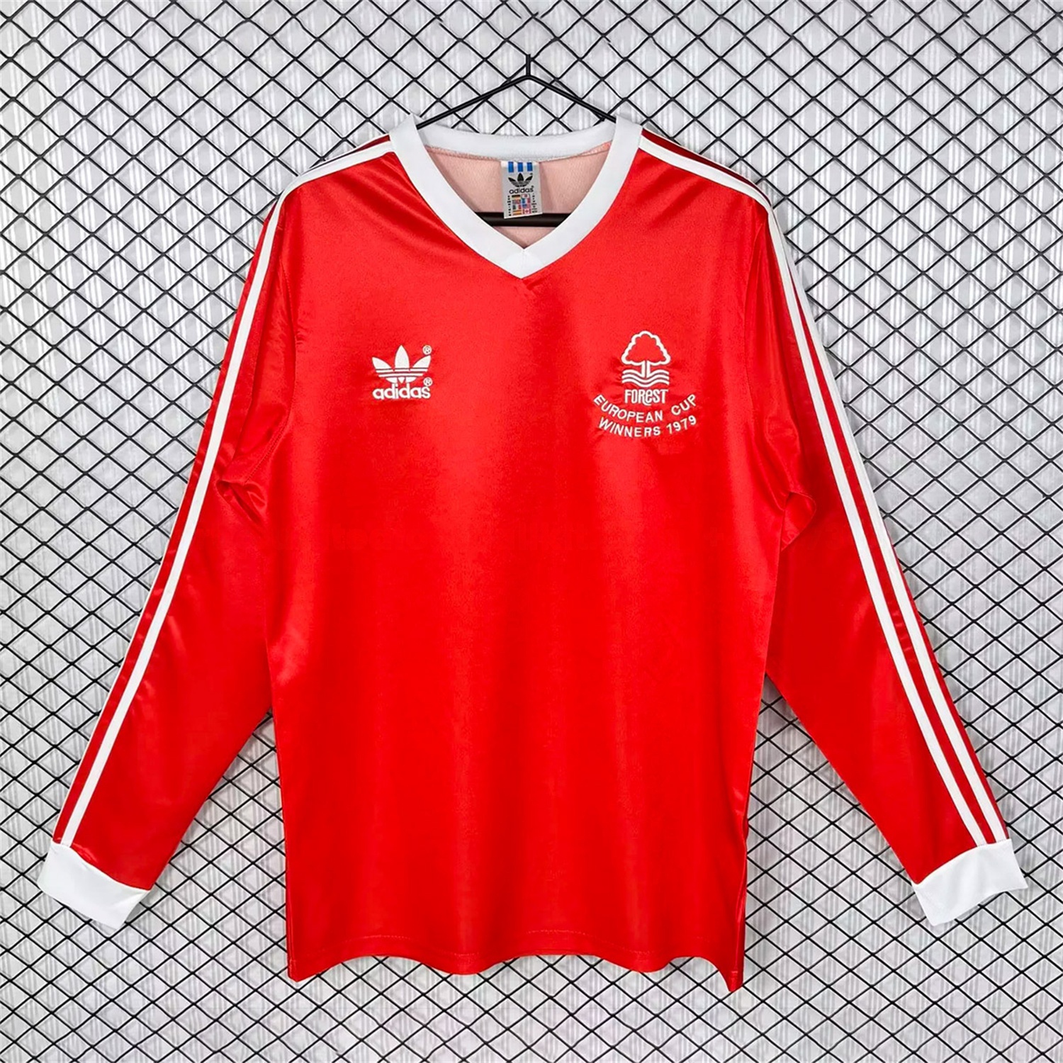 Retro Nottingham Forest 1977-80 Home Long Sleeves Jersey - ManixJersey