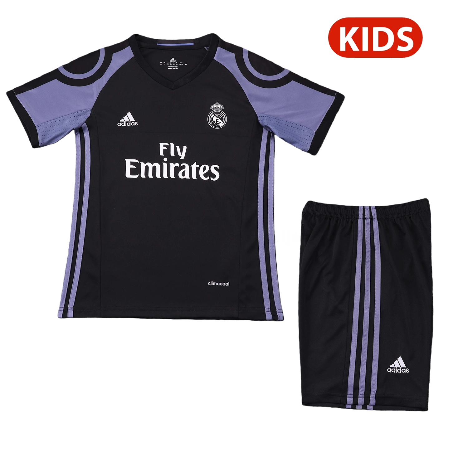 Retro Real Madrid 2016-17 Third Kids Kit - ManixJersey
